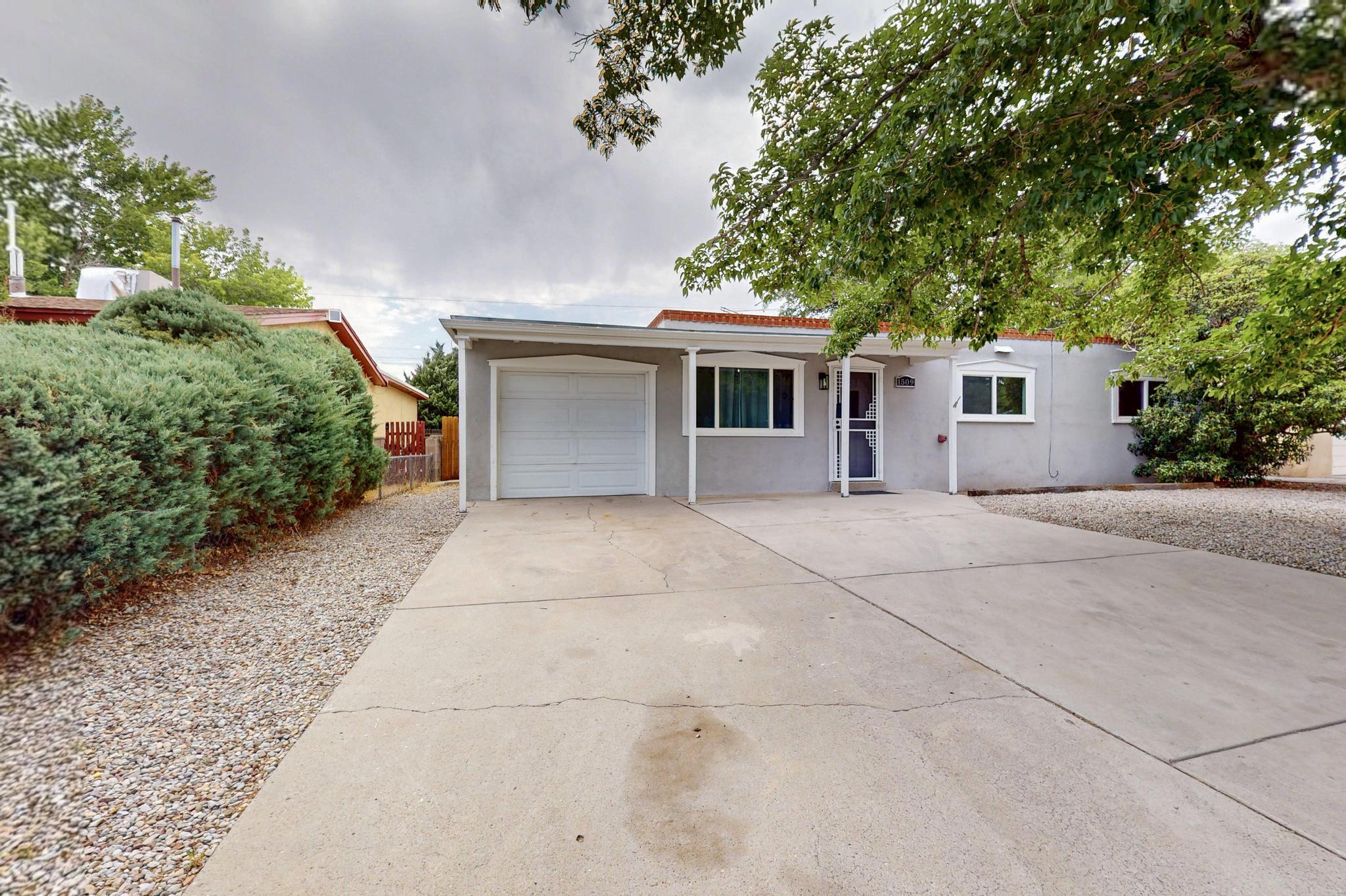This recently updated North East heights located house contains 3 bedrooms with 1.75 baths. Located in the Princess Jeanne subdivision with close proximity to public transportation, shopping, schools, and freeway access. This house features new carpet, new paint, and new luxury vinyl. The inside also features new doors, granite countertops in the roomy kitchen and a new shower panel in the Primary bath. The backyard is plumbed for sprinklers and also contains a shed for storage. Schedule your viewing today.