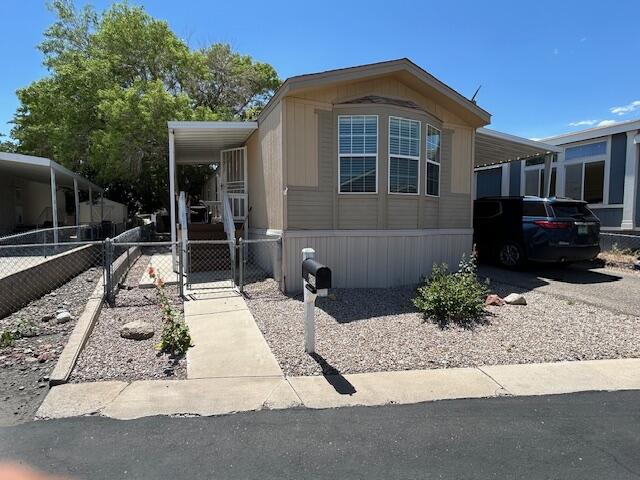 Adorable 2 bedrooms/ 2 baths Mobile Home nestled in Four Hills Mobile Home Park (Leased Land). This desirable Park features a community pool, playground, dog park and a Community Center. Schedule your showing right away, Priced for a fast Sale!!