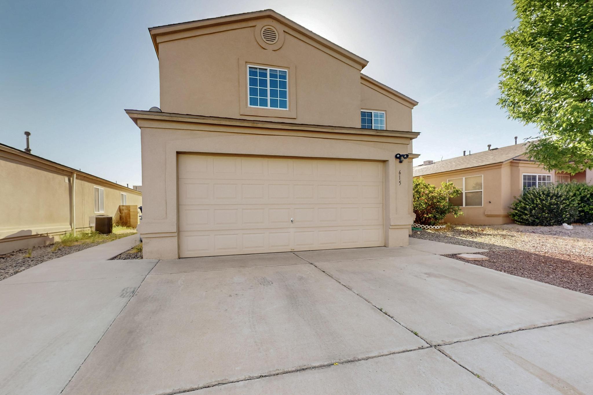 Welcome to this spacious 2-story home! With 2,109 sq ft of living space, this versatile layout offers 3 bedrooms plus a large loft -- with the potential to convert to a 4th bedroom. Nestled just off Ladera and minutes from I-40, you're conveniently located near shopping, parks, and schools. Enjoy year-round comfort with newly added refrigerated air and updated water heater. The family room features a fireplace, perfect for relaxing evenings. The backyard is a dream -- already equipped with a Swing-N-Slide Playset and trampoline, with endless potential to add a pool, hot tub, or outdoor fireplace. Plenty or room to grow indoors and out!No HOA gives you the freedom to make it your own! Whether you're a growing family or investor, this home offers space, location and value!