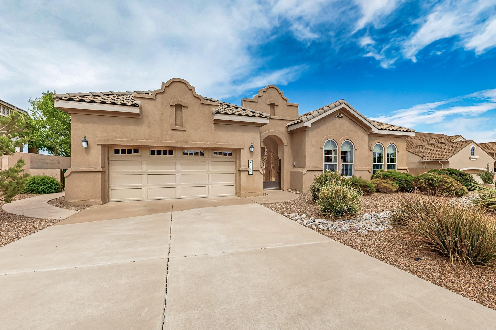 WOW!!! THIS HOME IS A MUST SEE BEAUTIFUL SIVAGE LUXURY SERIES Home appointed with so many upgrades that you will be amazed! Unobstructed Mountain and Backing to an arroyo & in the Pristine Mariposa Community. Privacy Patio in front leads to an open floor plan introducing you to coffered ceilings, granite, Chef's Kitchen with Wolf appliances, RADIANT HEAT, also forced air GAS HEAT with REFRIGERATED AIR, ALDER WOOD DOORS, CHERRY CABINETS, Luxurious Kitchen w/CHISELED GRANITE COUNTERTOPS. Relax w/large master & STUNNING master bath. Central Vacuum system, Custom window coverings.