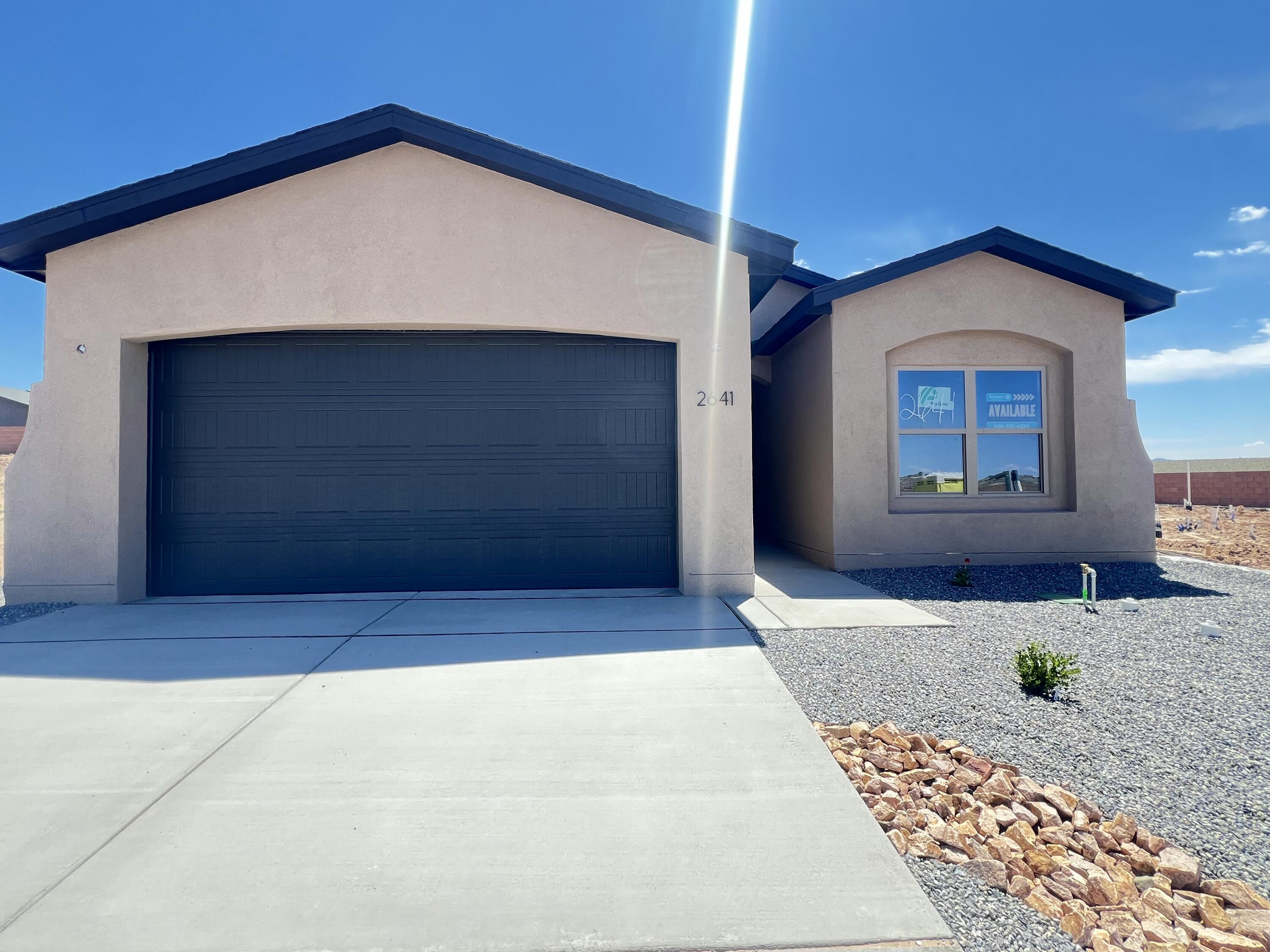 Welcome to Scottish Isle, the newest neighborhood in Rio Rancho's Broadmoor Corridor, where thoughtful design meets everyday comfort. This beautifully finished 3-bedroom, 2-bathroom home features an upgraded owner's suite that brings a touch of luxury to your daily routine.&#127775; Why You'll Love It:&#9989; Upgraded Owner's Suite - A private retreat with enhanced finishes and space to unwind&#9989; Upgraded Granite Countertops - Classic, elegant, and built to impress&#9989; Overhead Garage Storage - Keep your essentials tucked away and organized&#9989; Covered Patio - Perfect for relaxing under New Mexico's beautiful skies&#9989; Brand-New Community - Be among the first to enjoy the charm of Scottish Isle living