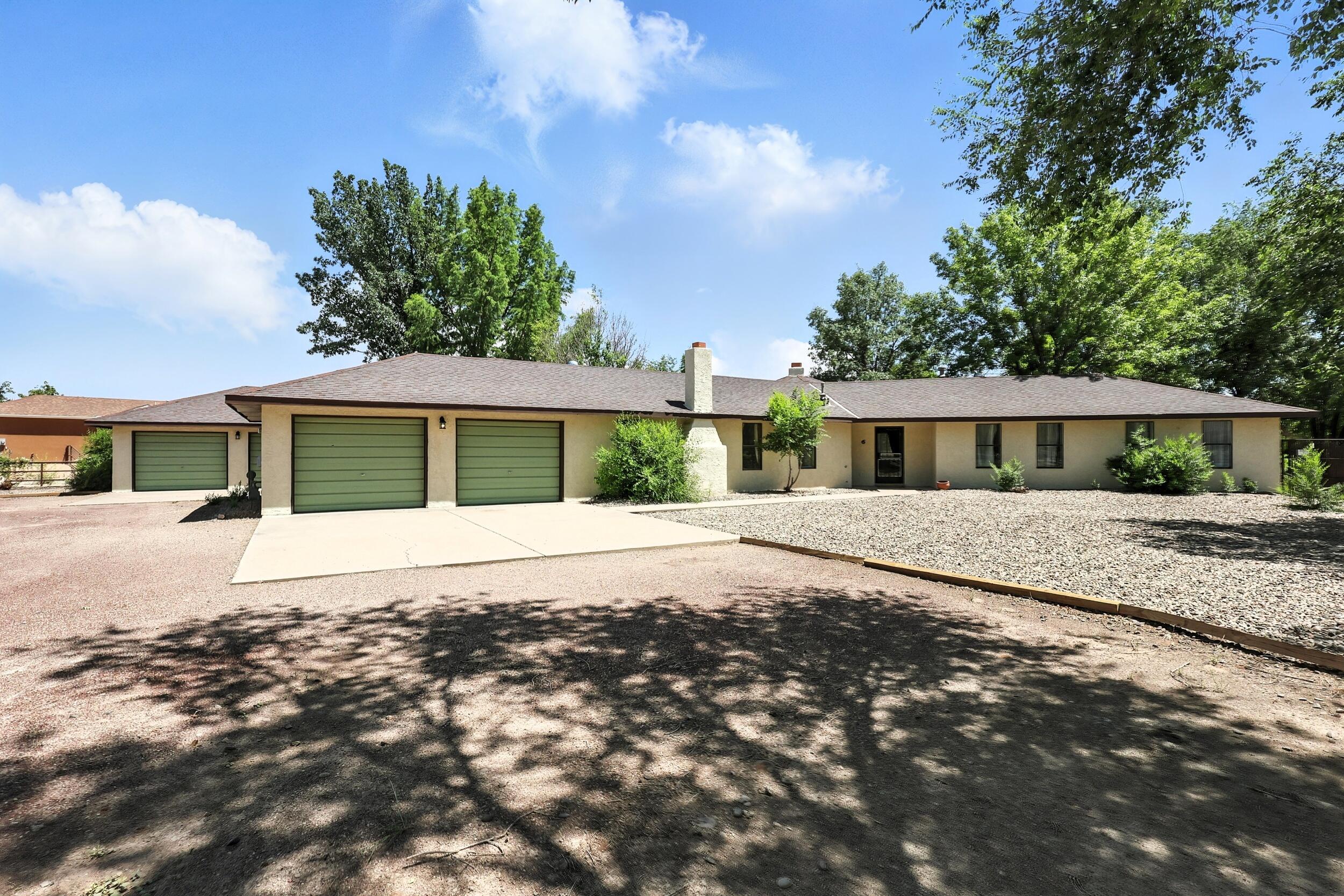 Discover comfort, space, and versatility in the desirable Tome Shadows neighborhood! This beautifully maintained 2,391 sq ft home sits on a generous 3/4-acre lot with manicured grounds and plenty of room to roam. Inside, you'll find thoughtful updates throughout. The standout feature? A detached 589 sq ft casita complete with its own 2-car garage offering endless possibilities for multigenerational living or guest space. Rare opportunity with room for everyone  all in a sought-after location.