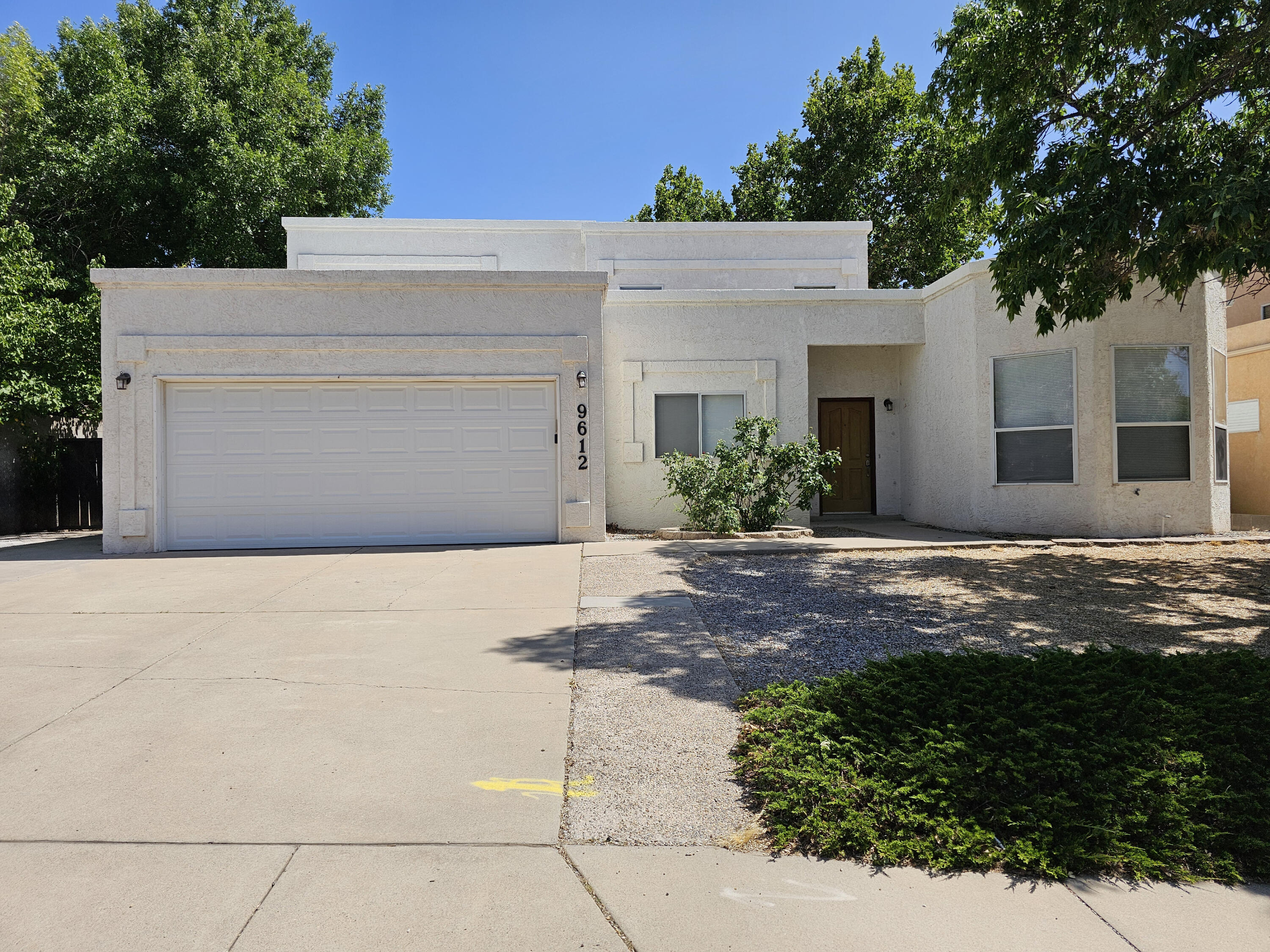 This well-maintained home provides comfortable living spaces with practical features designed for everyday convenience and relaxation throughout the property. This property features three bedrooms and two bathrooms, providing comfortable accommodations for daily living. The home offers practical space for various household needs and activities. The attached two car garage provides convenient vehicle storage and additional utility space. Outside, a private backyard patio creates an inviting area for relaxation and entertaining guests throughout the year. Location offers excellent convenience with proximity to La Cueva High School, parks, restaurants and shopping. The combination of indoor comfort and outdoor privacy.
