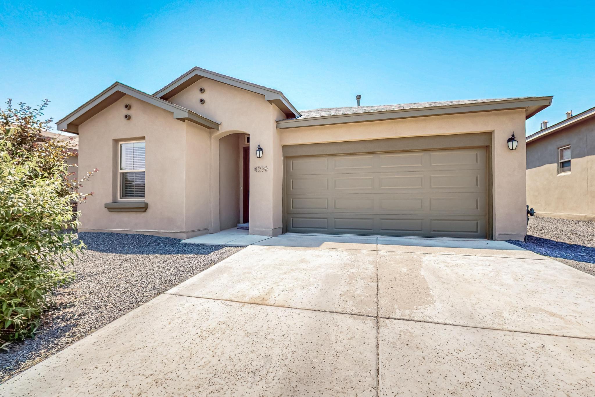 Welcome to this beautifully landscaped home in the desirable Mountain Hawk community!Built in 2022 by Hakes Brothers, this home offers 4 bedrooms, 2 full bathrooms, a spacious 2-car garage, and an extended covered patio. Inside, you'll find upgraded ceramic tile flooring throughout the main areas and carpet in the bedrooms. The open-concept living space features a tile-accented great room, while the chef's kitchen boasts granite countertops, a farmhouse sink, glass tile backsplash, stainless steel appliances, and a large corner pantry.Additional highlights include refrigerated air, central forced-air heating, and energy-efficient construction. The private backyard is fully landscaped, perfect for outdoor enjoyment year-round. Move-in ready and packed with upgrades--don't miss this gem.