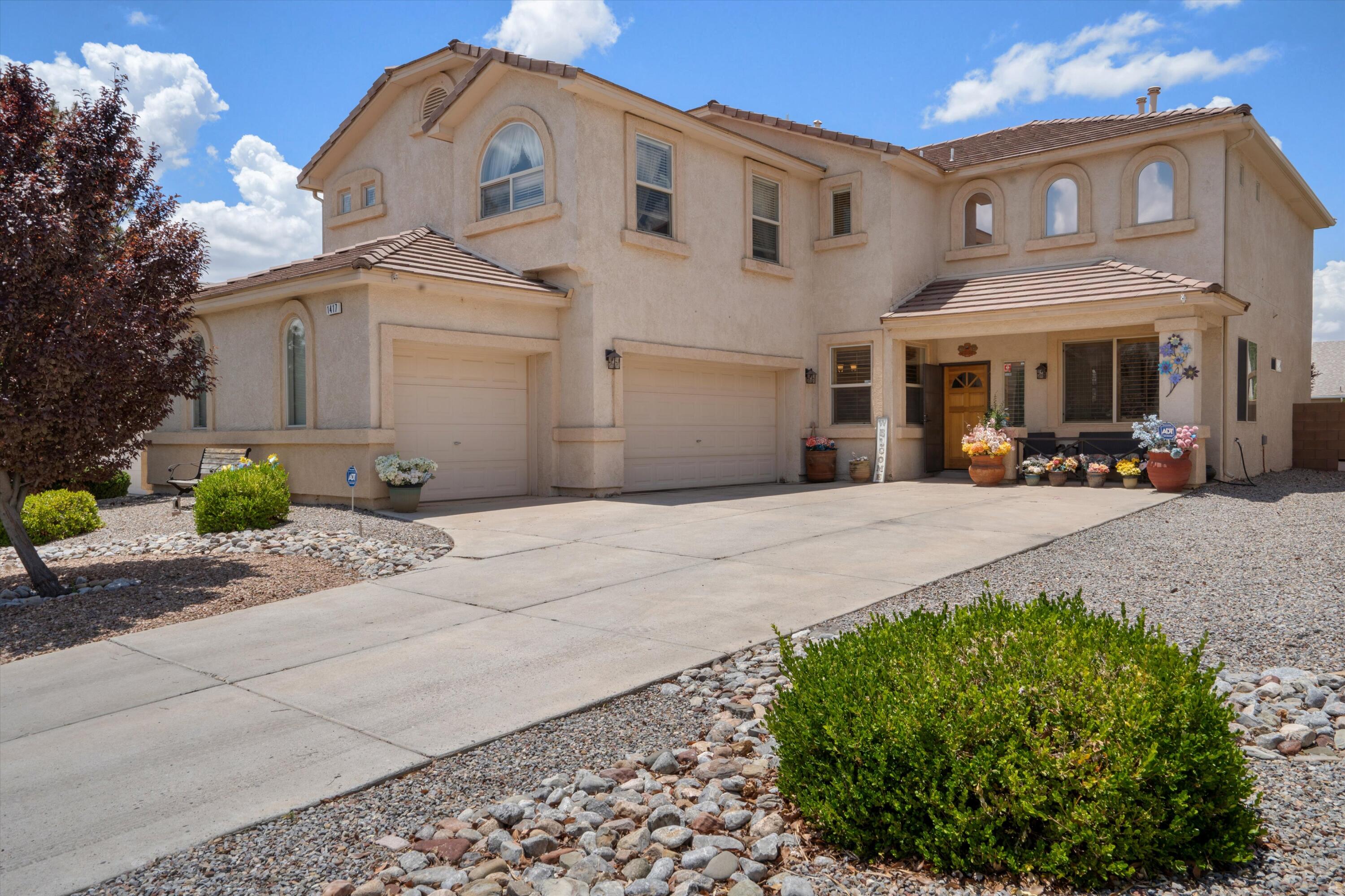Beautifully Updated 5BD/3BA Home in Desirable Cabezon - Must See!Stunning 5-bedroom, 3-bath home in highly sought-after Cabezon! Fully updated with new flooring, sleek double ovens, and new toilets throughout. A full bed and bath on the main level offer ideal guest or multigenerational space. The backyard is a low-maintenance oasis with Astroturf, a peaceful water feature, charming bridge, and relaxing swing, perfect for entertaining. The garage includes built-in cabinets and a toolbox for great storage. Located in a friendly community near parks, trails, and top amenities. Move-in ready, this one won't last! $5,000 seller credit offered
