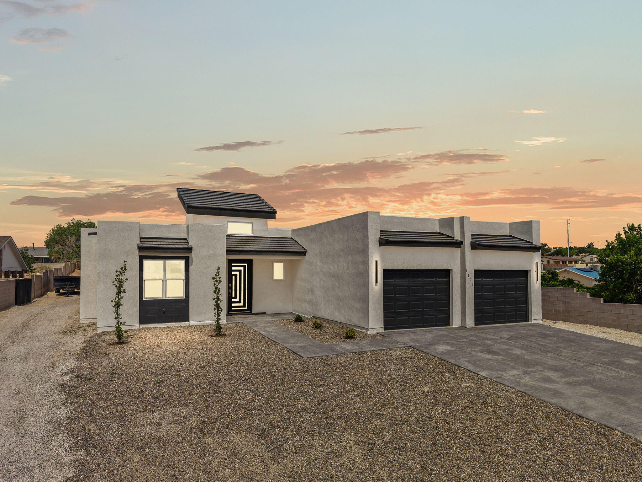Stunning new build on 1/2 acre with backyard access! Step into this inviting and highly functional floorplan and admire the quality and intention throughout. Lots of wow factor from the custom, handmade cabinetry, to the granite, to the primary shower, to the soaring ceilings. 4 bedrooms and 2.5 baths complete with oversized laundry room. Block walls encompass the backyard for privacy and still allow access for your toys. Some MOUNTAIN VIEWS from the backyard!