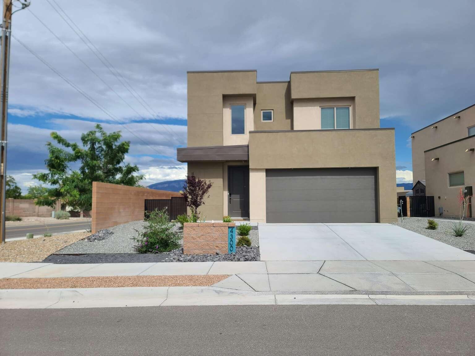 Welcome to this nearly new home in Rio Rancho! Built just last year, this property offers comfortable living with all stainless steel kitchen appliances included (stove, refrigerator, microwave, dishwasher) and a washer and dryer set. Enjoy a well-maintained property on a spacious corner lot. The home features modern finishes!