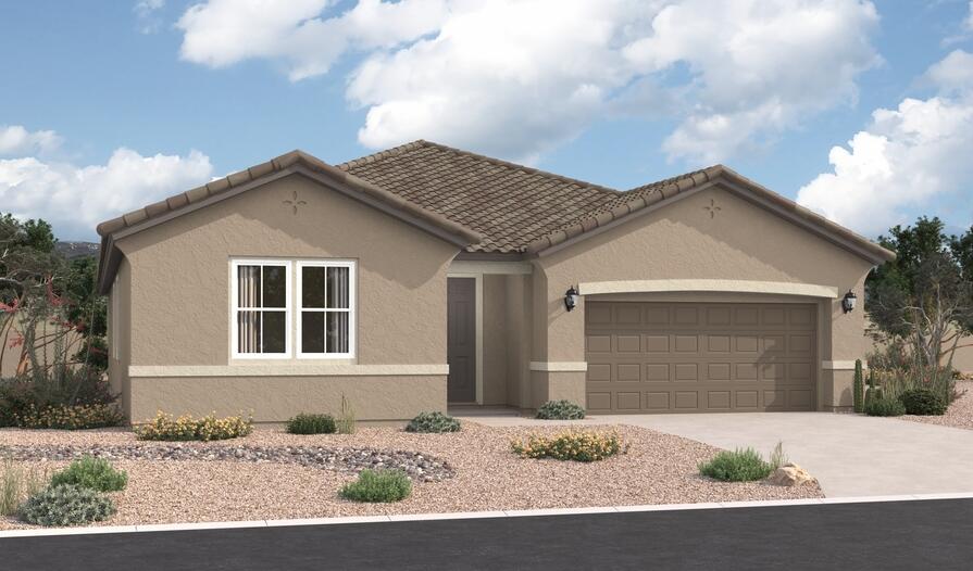 The ranch-style Cassandra plan showcases an open, inviting layout featuring a great room, a dining nook and a large kitchen with a center island and walkin pantry. An elegant primary suite boasts a private bath and a generous walk-in closet, and two secondary bedrooms invite rest and relaxation. Other highlights include a second full bath, a convenient laundry and a covered patio. This home is built with an additional bedroom and bathroom. You'll love the designer details!