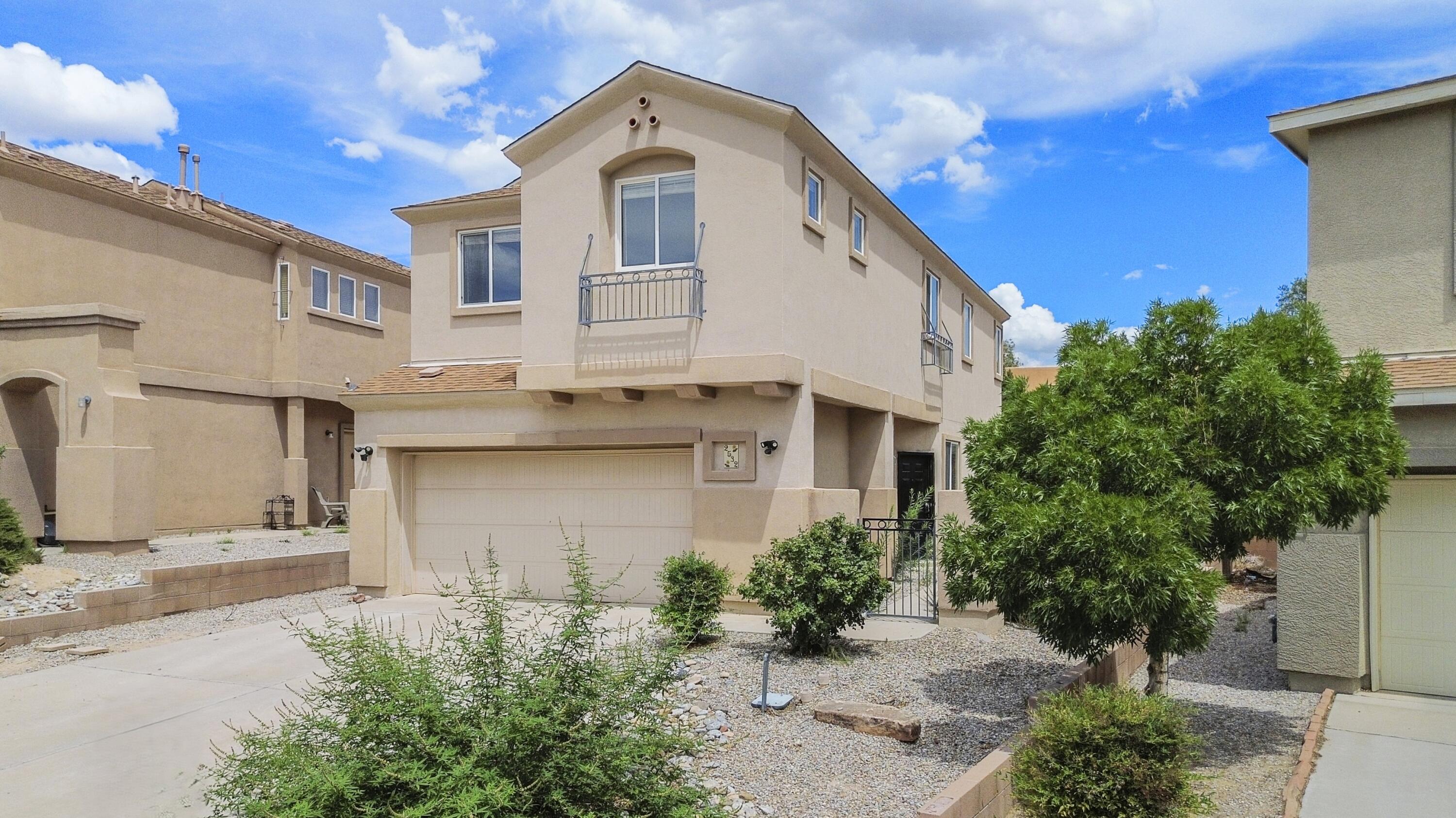 Opportunity Knocks in Cabezon - Don't Miss Out! Unlock the potential of this spacious two-story home in one of Rio Rancho's most desirable communities! Offering 3 bedrooms, 2.5 bathrooms, and an attached 2-car garage across approximately 1,619 square feet, this flexible floor plan includes an open-concept living and kitchen area ideal for connection and comfort. The upstairs loft adds bonus space for a home office, gym, or hobby/game room--tailored to your lifestyle. Retreat to the generously sized primary suite featuring dual sinks and a spacious closet, while the sizable backyard w/open patio perfect for gatherings. Sitting on approx. 0.13 acres. With a little TLC, you can turn this into your dream home--but opportunities like this don't last. Act now before someone else makes it theirs!