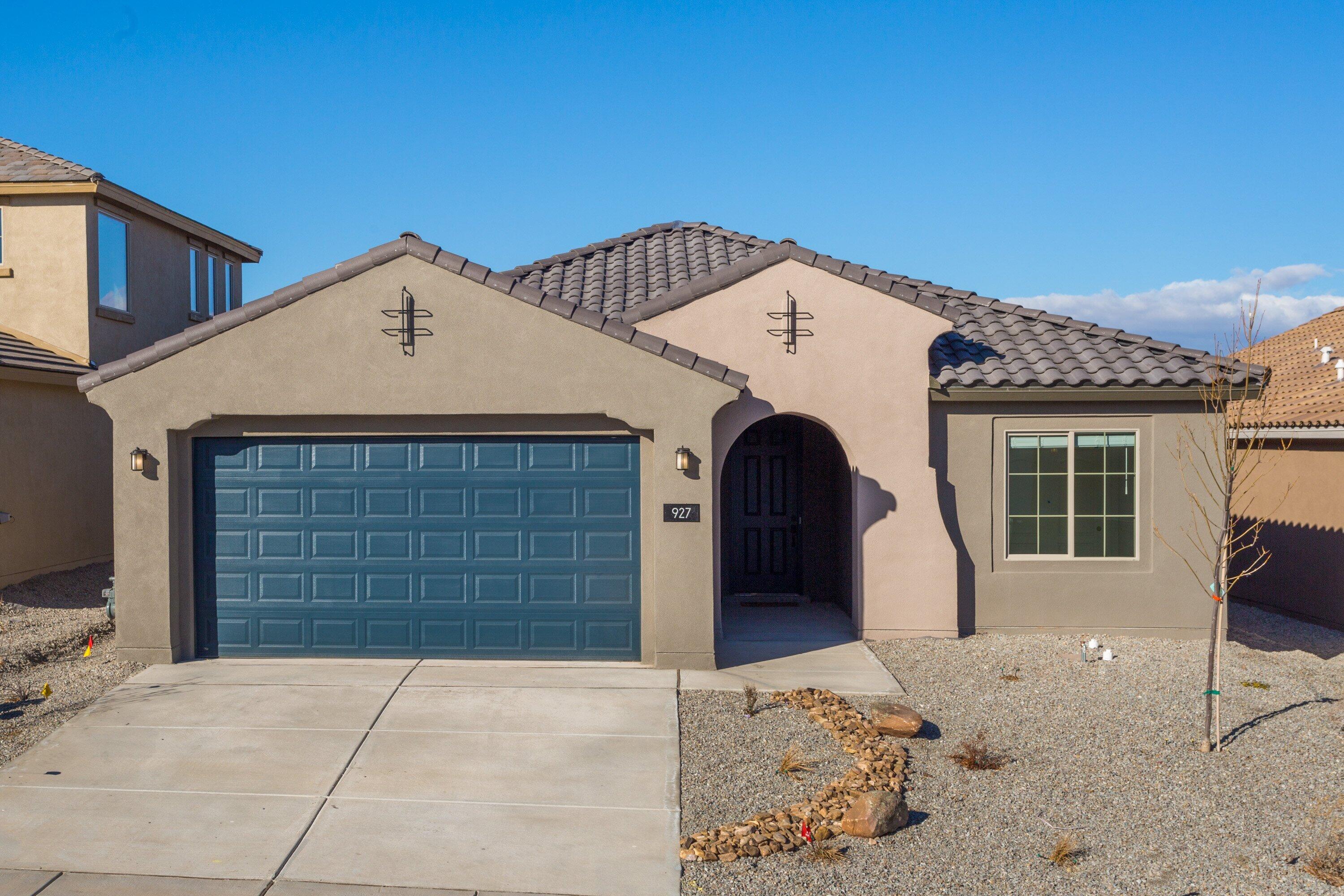 Ready November 2023! This brand-new Gateway floorplan has a stunning open concept design flooded with natural light, creating an inviting and spacious ambiance. The spacious island in the kitchen, perfectly suited for barstools, is the heart of this home, making it an ideal hub for family gatherings and entertaining. A 4-foot extension on the two and a half car garage provides ample storage space and convenience. Inside, the upgraded wood-looking tile flooring adds an elegant touch while ensuring easy maintenance. The owner's bathroom features a luxurious tiled shower with a comfortable seat, offering a spa-like retreat. Additionally, this energy-efficient home combines modern aesthetics with practicality, making it a perfect blend of style and functionality.