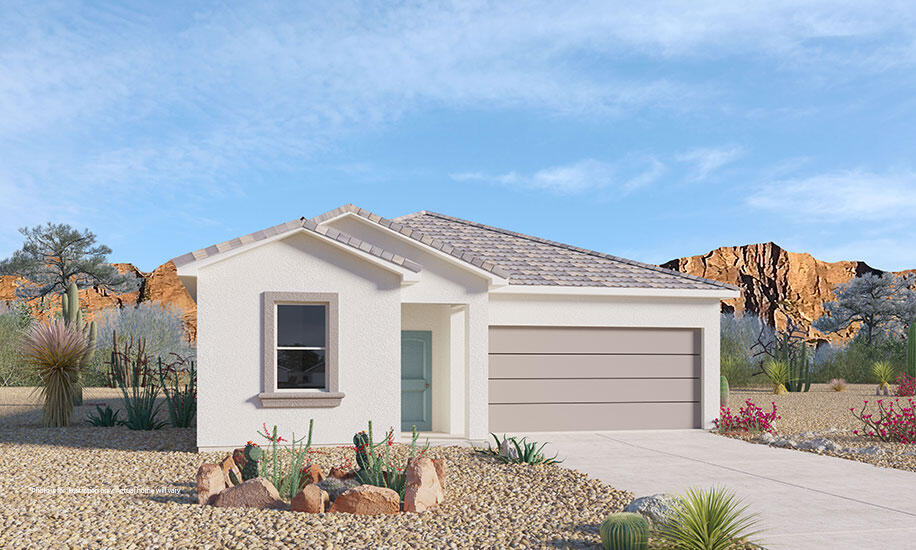 This gorgeous, brand new single story home features an open kitchen with large breakfast bar, silestone counters, and large tile.  Stainless steel kitchen appliances (no fridge) and smart home package INCLUDED!  Built with energy efficient features and modern conveniences, you gotta see this home!