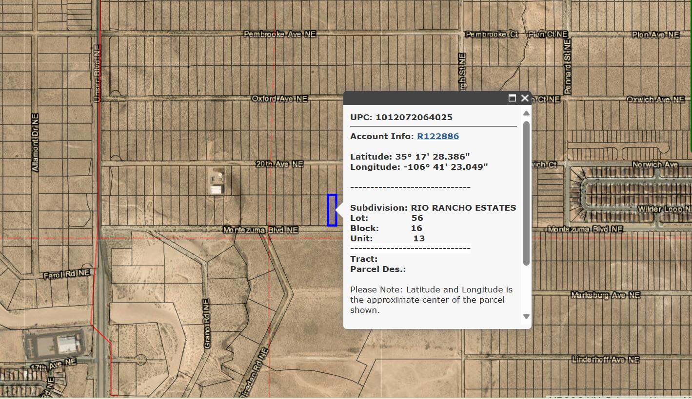 2317 Montezuma Boulevard NE 13, Rio Rancho, New Mexico 87124, ,Land,For Sale,2317 Montezuma Boulevard NE 13,1058311