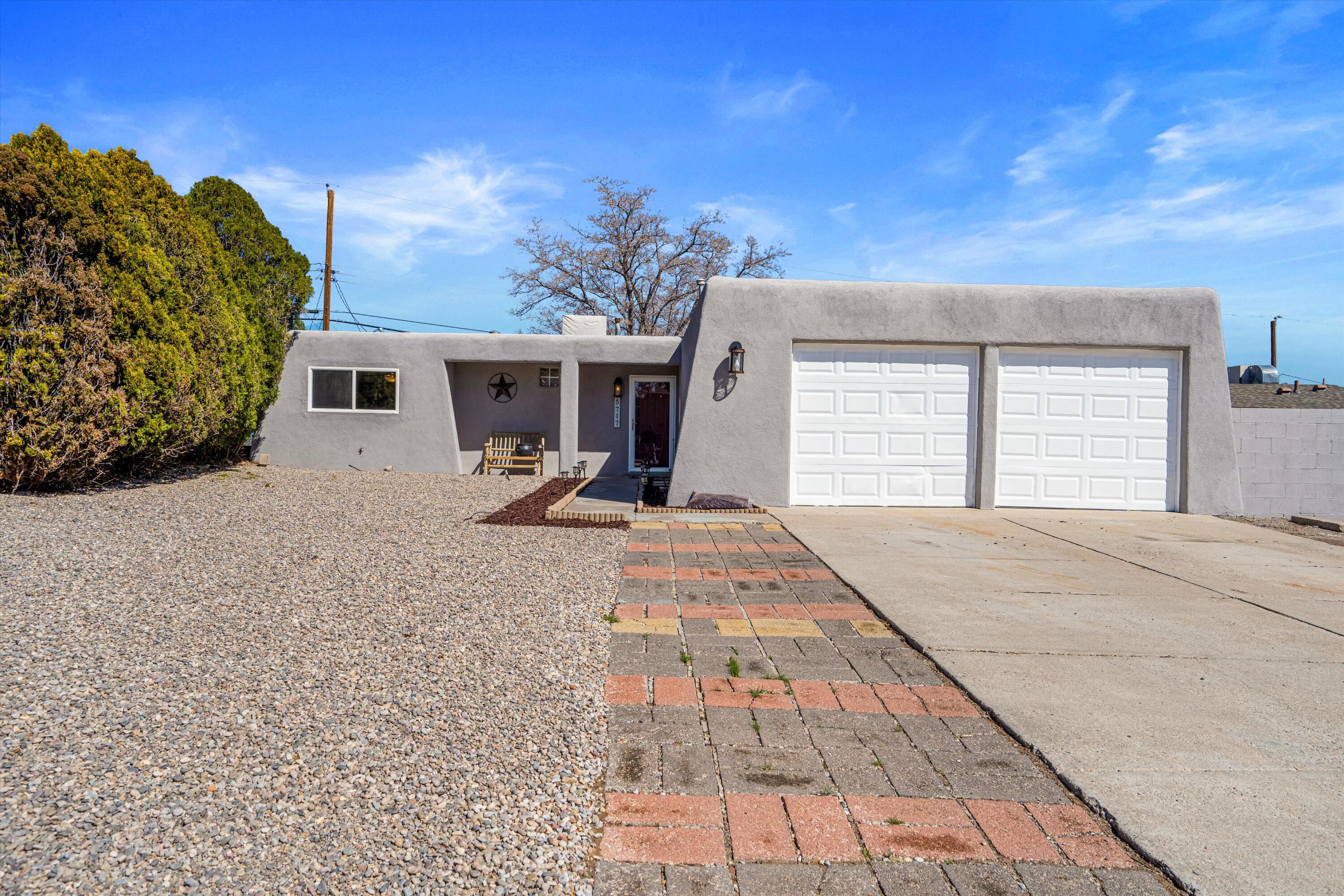 Welcome to this charming 3-bed, 2-bath single-story haven in Paradise Hills. Freshly painted bedrooms and fairly new carpet offer comfort and style. The kitchen boasts a granite countertop, tile backsplash, and stainless steel appliances. Enjoy the convenience of a living room ceiling fan with remote control. Upgraded electrical outlets in the primary bedroom and living room accommodate mounted TVs. New light fixtures throughout add ambiance. The 8x10 covered deck overlooks the brand new fenced backyard. With fresh paint inside and out, backyard access, upgraded 200 amp electric panel, this move-in ready home offers comfort, style, and functionality in one delightful package.