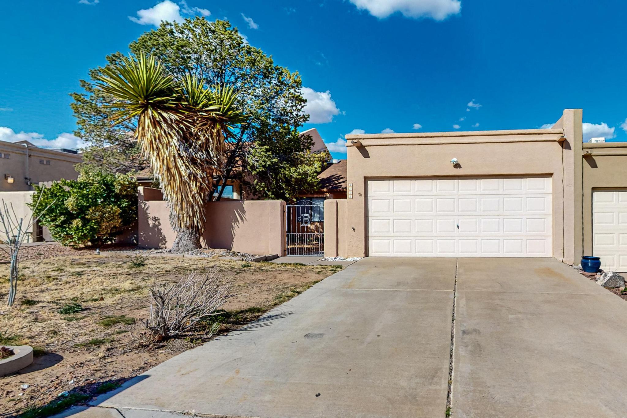 This adorable townhome is bright and cozy and located in a great neighborhood that is close to many amenities. Skylights and high windows offer plenty of sunshine throughout the house. It has a private courtyard in front, and an enclosed backyard with a shed. The evaporative cooler was replaced in 2018, the furnace was replaced in 2017, the roof was replaced in 2016, and it was replumbed in 2016. No HOA! Don't miss this one, it's gonna go fast!SELLER WILL REVIEW ALL OFFERS AT 12:00PM ON SUNDAY, MARCH 24, 2024.