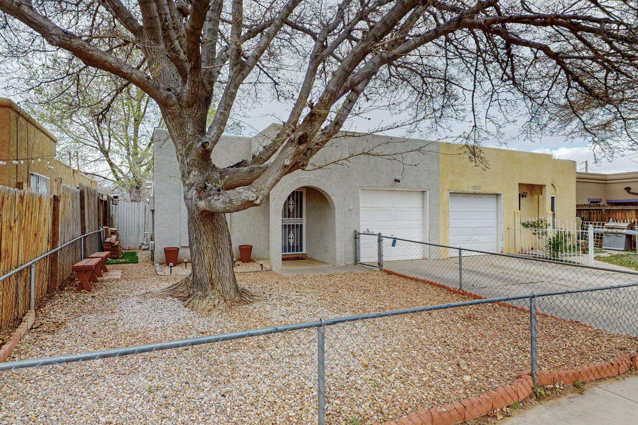 Welcome to this charming and cozy townhome! This inviting home boasts an open floor plan. Kitchen appliances that have been recently replaced. Step into the beautifully landscaped backyard and enjoy the peaceful sounds of a waterfall in the evenings. This hidden gem is located in the Southwest of Albuquerque and is conveniently within walking distance from the Alamosa Community Center, and Alamosa Park. Do you need to do your weekly shopping? No problem! The Coors Central shopping center is just 5 minutes away! This home will NOT last! Come check it out today!