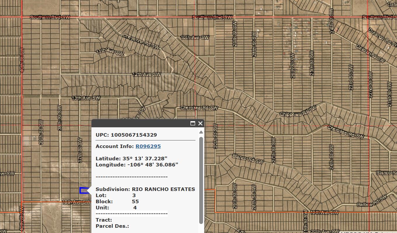 Xxx 37th Street SW 4, Rio Rancho, New Mexico 87124, ,Land,For Sale,Xxx 37th Street SW 4,1059840