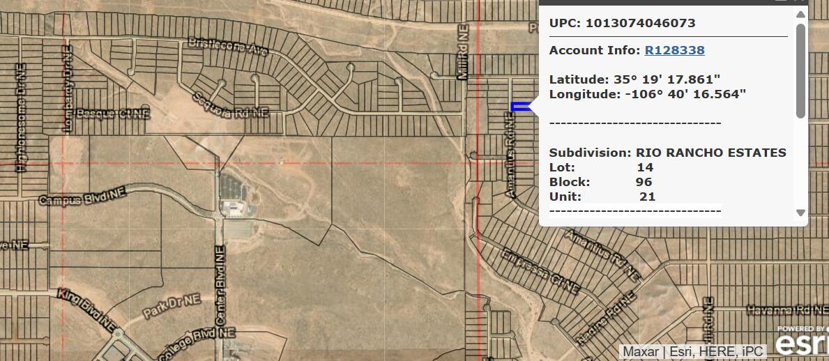 3814 Amantius Road NE 21, Rio Rancho, New Mexico 87144, ,Land,For Sale,3814 Amantius Road NE 21,1059844