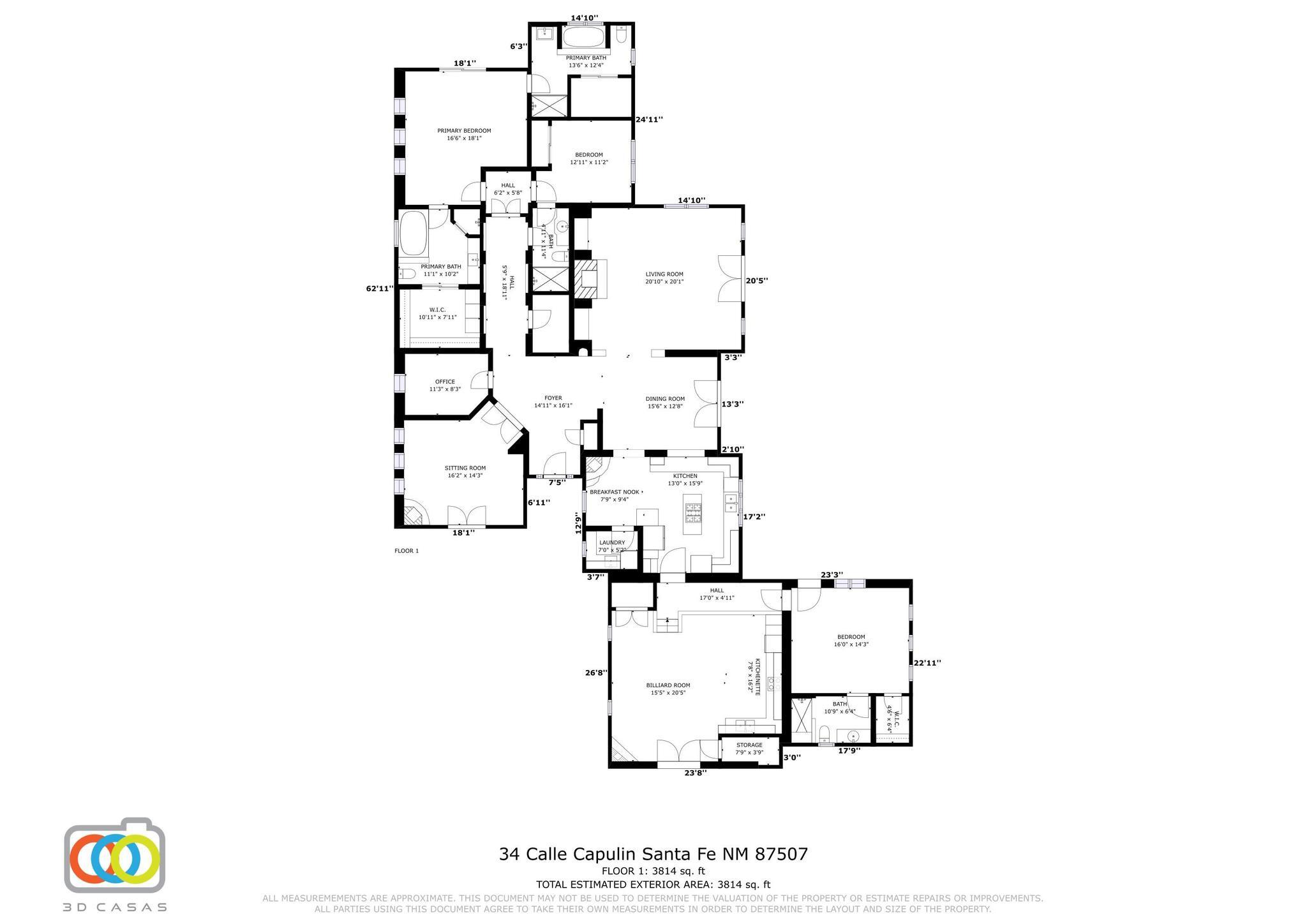 34 Calle Capulin, Santa Fe, New Mexico 87507, 3 Bedrooms Bedrooms, ,4 BathroomsBathrooms,Residential,For Sale,34 Calle Capulin,1059847