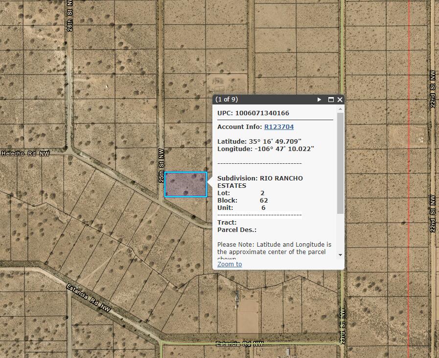 000 25th Street NW, Rio Rancho, New Mexico 87144, ,Land,For Sale,000 25th Street NW,1060736