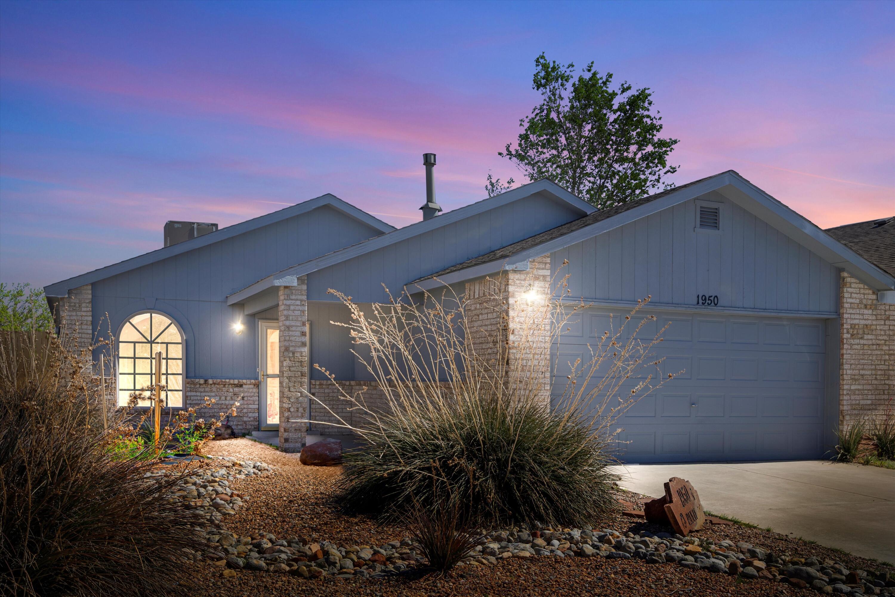 Welcome to your new home in Los Lunas' vibrant Panoan neighborhood! This charming three-bedroom, two-bathroom residence offers a perfect blend of comfort and convenience. Situated just off I-25, commuting is a breeze, making your daily travels effortless.The bright and airy living spaces are complemented by large windows that invite in natural light, creating a warm and inviting atmosphere.