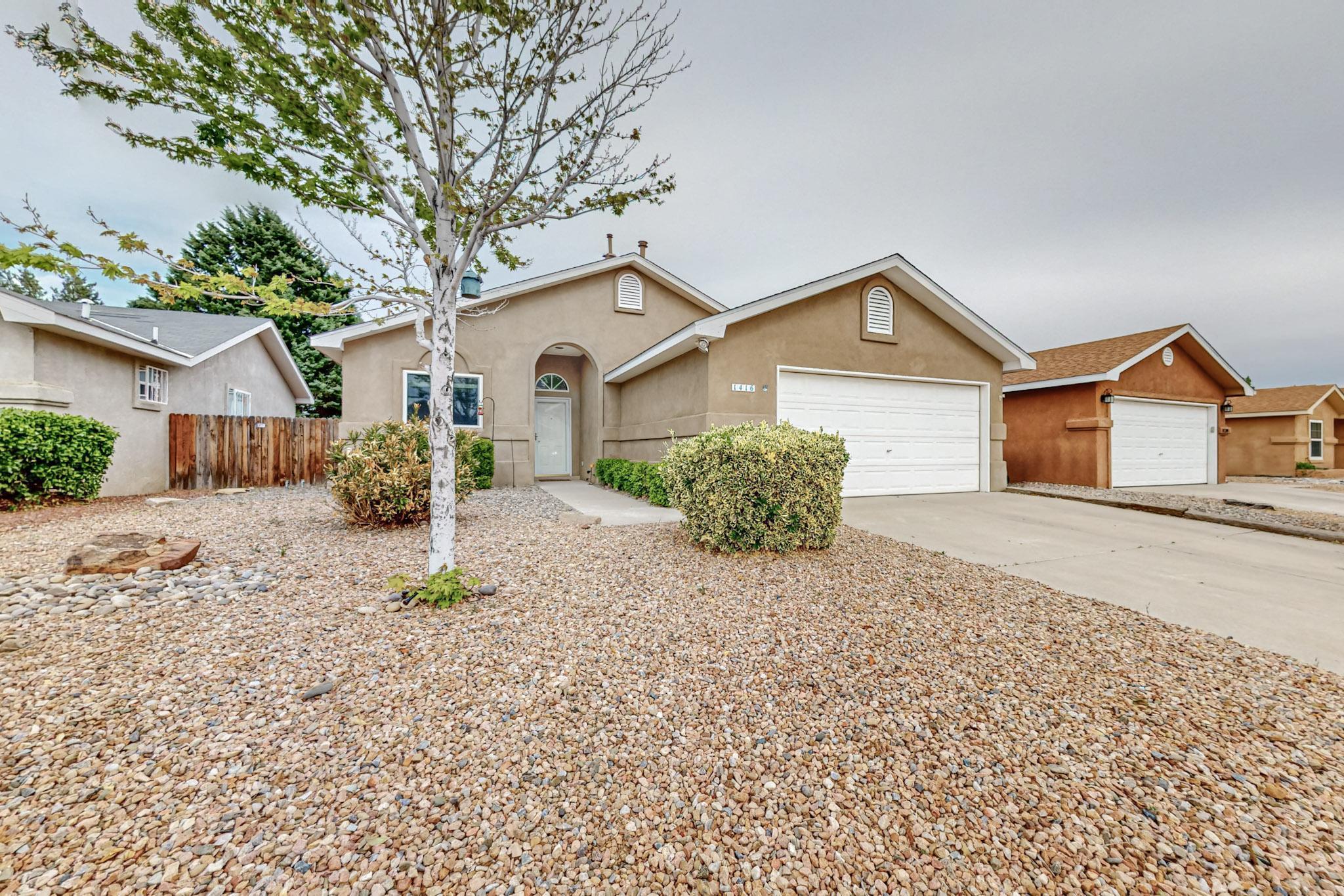 Under 300k and an EPIC location! 3 minutes to the freeway, grocery shopping, urgent care, and restaurants, 8 minutes to the Petroglyphs and less than half a mile to the Westside Aquatic Center! You'll find just what you need with these 3 bedrooms and 2 full bathrooms. The kitchen has bar top seating and lots of counter space and the laundry is big enough to double as a pantry. This home is ready for you to make your own with custom paint throughout and an incredibly efficient floor plan. The backyard is starting to bloom - with purple lilac, hummingbird bushes and Spanish broom. With this west facing home you can enjoy evenings year-round on the covered back patio. Schedule a showing today!