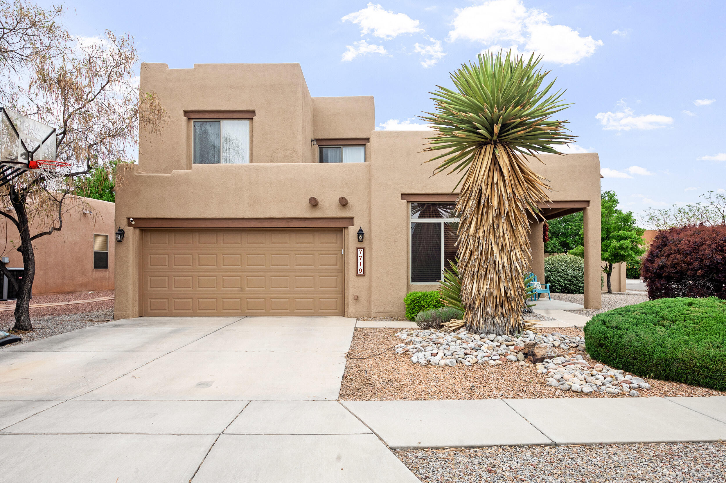 Welcome to this Gem in the highly sought after Vista Del Norte Neighborhood on a corner lot!This home is packed with updates ,done to the 9's!You are greeted with custom travertine tile as you walk in, leading you into the open concept chefs kitchen that features SS appliances,granite countertops,custom tile backsplash, & modern fixtures.The living room boasts tall ceilings with exposed wooden beams & tongue and grove ceilings, that give the property a charming SW feel throughout. Walk into your oversized master suite w/ private balcony & amazing views. Experience Luxury with your large bathroom suite w/ garden tub & separate custom tile shower, with your own oversized California Style Closet. Separate private office from the other 3 bedrooms! This backyard is an entertainers dream!