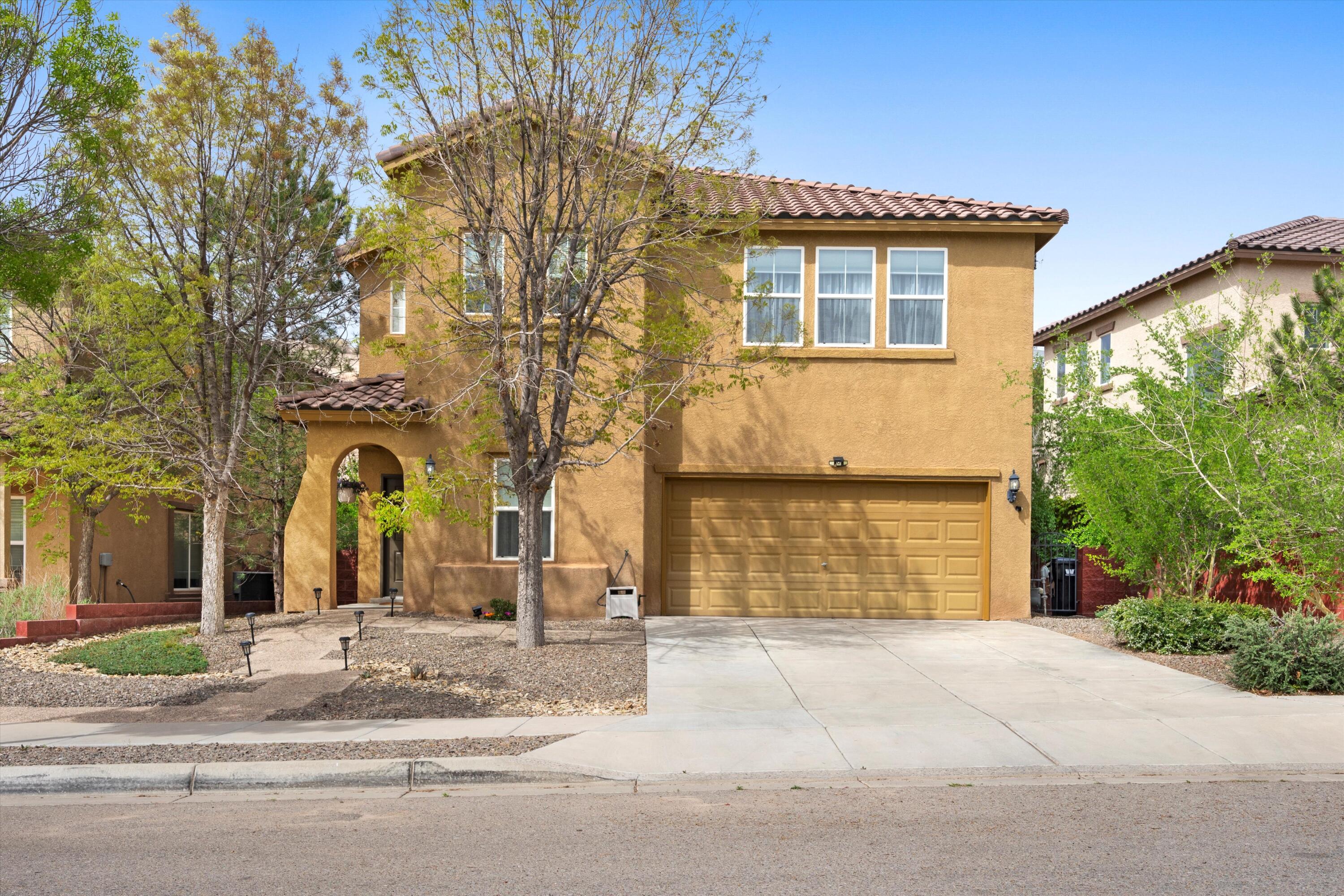 Welcome home to this exquisite 3-bedroom, 2.5-bath model home. Indulge in the sophistication of updated appliances, sleek quartz countertops, and contemporary fixtures gracing every corner. Experience the freshness of new paint throughout and the convenience of a home water conditioner. Entertain with ease, thanks to the built-in outdoor grill and refrigerator, completing your ultimate living experience.