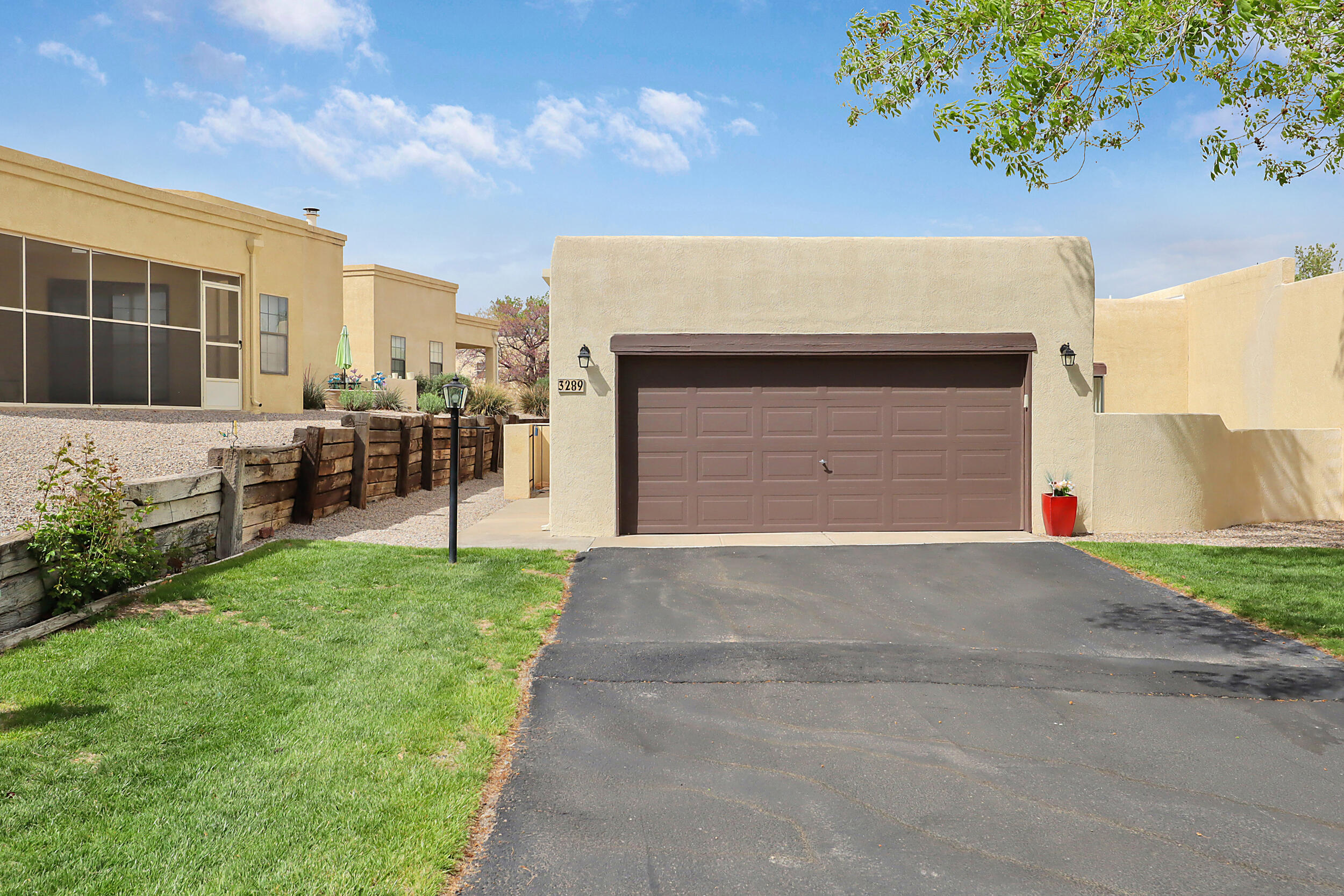 This beautiful home is located in a serene 55+ neighborhood surrounded by mature trees. The house boasts 2 bedrooms and 2 bathrooms, along with a charming courtyard. The TPO roof provides durability and energy efficiency, while the gas log fireplace adds warmth and ambiance to the living space. The master bedroom features a walk-in closet and a private patio, providing a peaceful retreat from the rest of the home. Plus, the neighborhood has a recreational trail that winds its way throughout, perfect for taking in the fresh air and scenery.