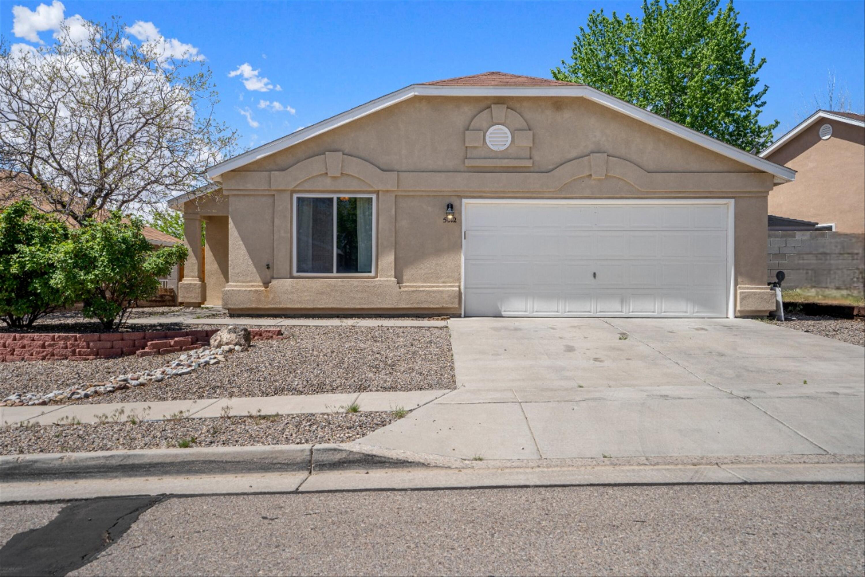 Charming 3BD, 2BA home boasting a modern 1-story layout with an inviting open floor plan.  Enjoy the convenience of a spacious 2-car garage. The primary bedroom features an en suite bathroom for added privacy. Outside, the backyard offers endless potential for your imagination to flourish. Don't miss out on this opportunity to make this your dream home!House needs TLC. VIRTUAL STAGING.