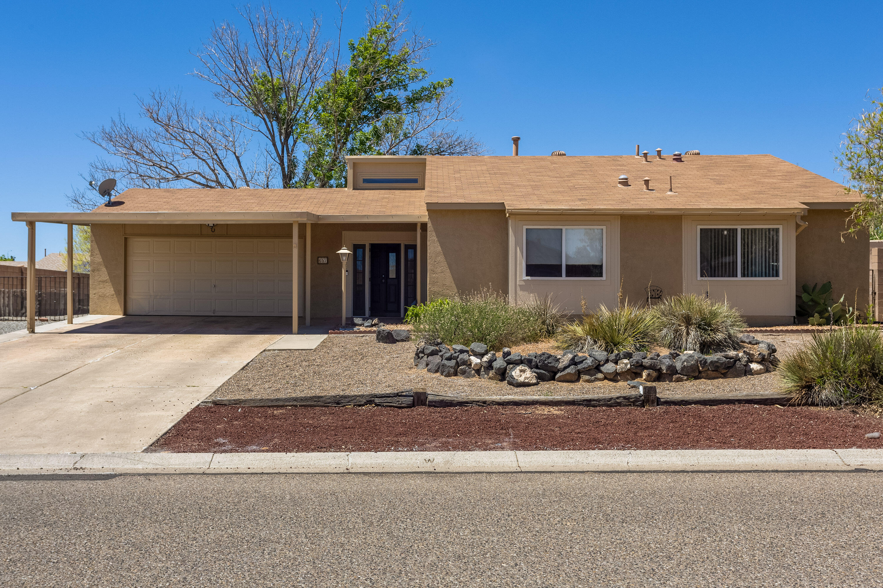This centrally located RR gem has been meticulously maintained and upgraded. Refrigerated air installed in 2022, new furnace,  new water heater, and all poly piping replaced in 2021. Kitchen and both bathrooms remodeled in 2022 with new counter tops, new hardware, and some new appliances. Full landscaping front and back in 2022 and 2023, including raising the back privacy walls. Full exterior patching and paint in March 2024, full interior patch and paint in 2021. This beautiful home is waiting and ready to meet its new owners, COME AND SEE IT TODAY!