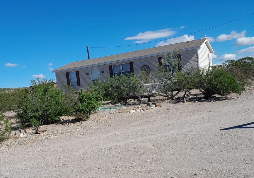 Potential as a starter or retirement home.   2005 Fleetwood Manufactured home situated on 7.3 Acres.  Small horse property offers the opportunity for riding or hiking on  BLM property.  A mile away is the Bosque Del Apache that offers nature and bird watching.   Several items of furnishings will be included.  The exterior has a Morgan shed and multiple out buildings. There is a large electrified fence for 2 horses, along with a large round pen.  A multipurpose screened area is safe housing for rabbits and chickens.  This home offers privacy and beautiful views.  Shown by appointment only with 24 hour notice.