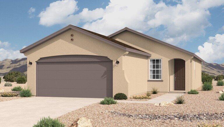 This home design features 3 bedrooms, 2 bathrooms, 2 car garage with a welcoming entry that opens to a bright, elegant great room. The kitchen-dining-great room configuration is ideal for family living or festive gathering. Home is still under construction.