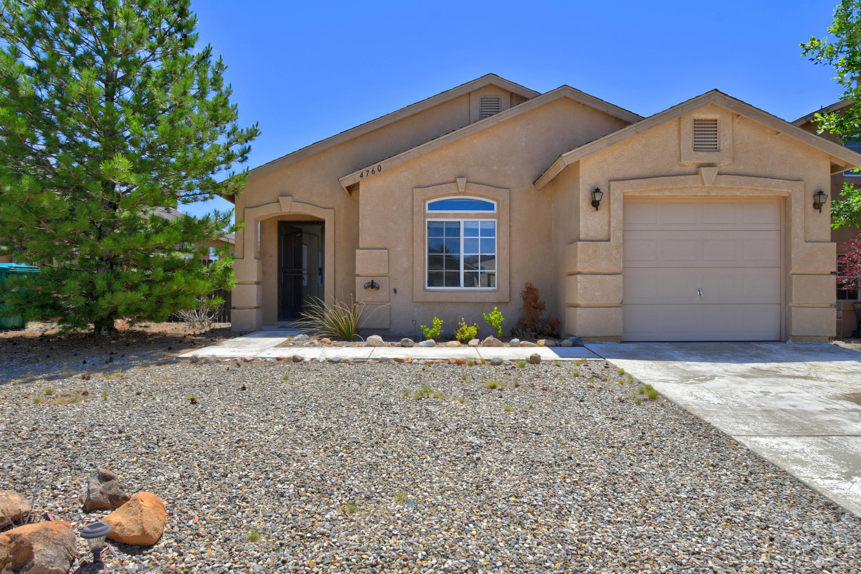 Beautiful home with amazing views on a premium lot in Enchanted Hills. This home has an open floor plan that with 2BR, 2BA, living room, kitchen & dining area, 1CG, vaulted ceilings, refrigerated air & more! Close access to I-25, plus minutes from parks, shopping, schools & more!