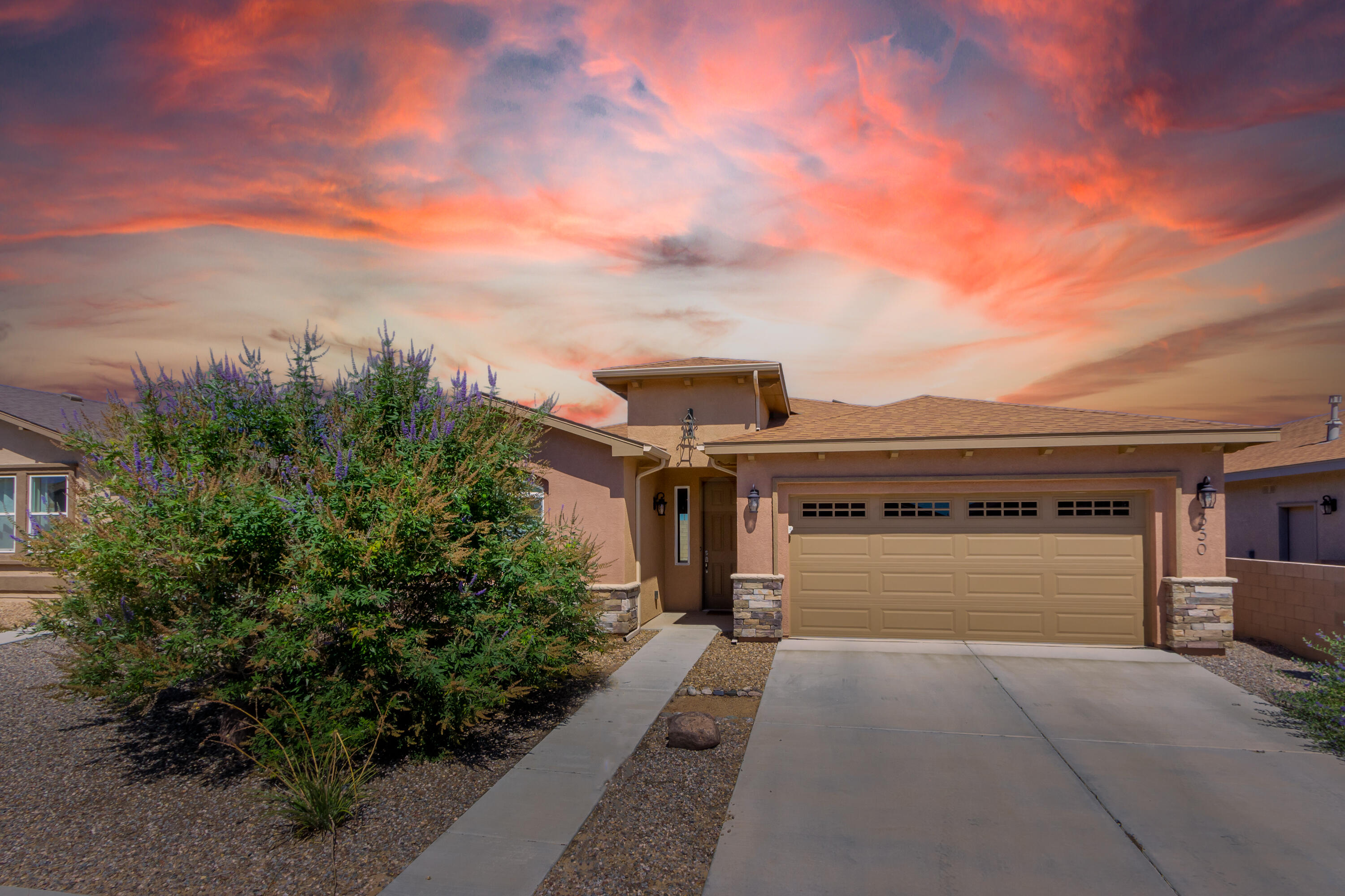 You can't beat the electric bills (less than $10/mo for this seller) for this beautiful home in Jubilee...the award-winning 55+ community! This is an expanded/customized Jemez plan like brand new only better: fully landscaped & window coverings make it move-in ready. Wonderful upgrades: stacked stone on the exterior for great curb appeal; pendant lights at high bar between kitchen & dining; expanded office/den provide great hobby/work space; ceiling fans; Solaro attic fan improves heating/cooling efficiency; addt'l upgraded maple cabs in kichen (huge pantry cabs w/roll-outs), laundry & media center in great room; 18x18 tile throughout entire home w/custom backsplash & shower surrounds in both baths; SS appliances. Expanded larger patio. Don't miss this GREAT opportunity!!