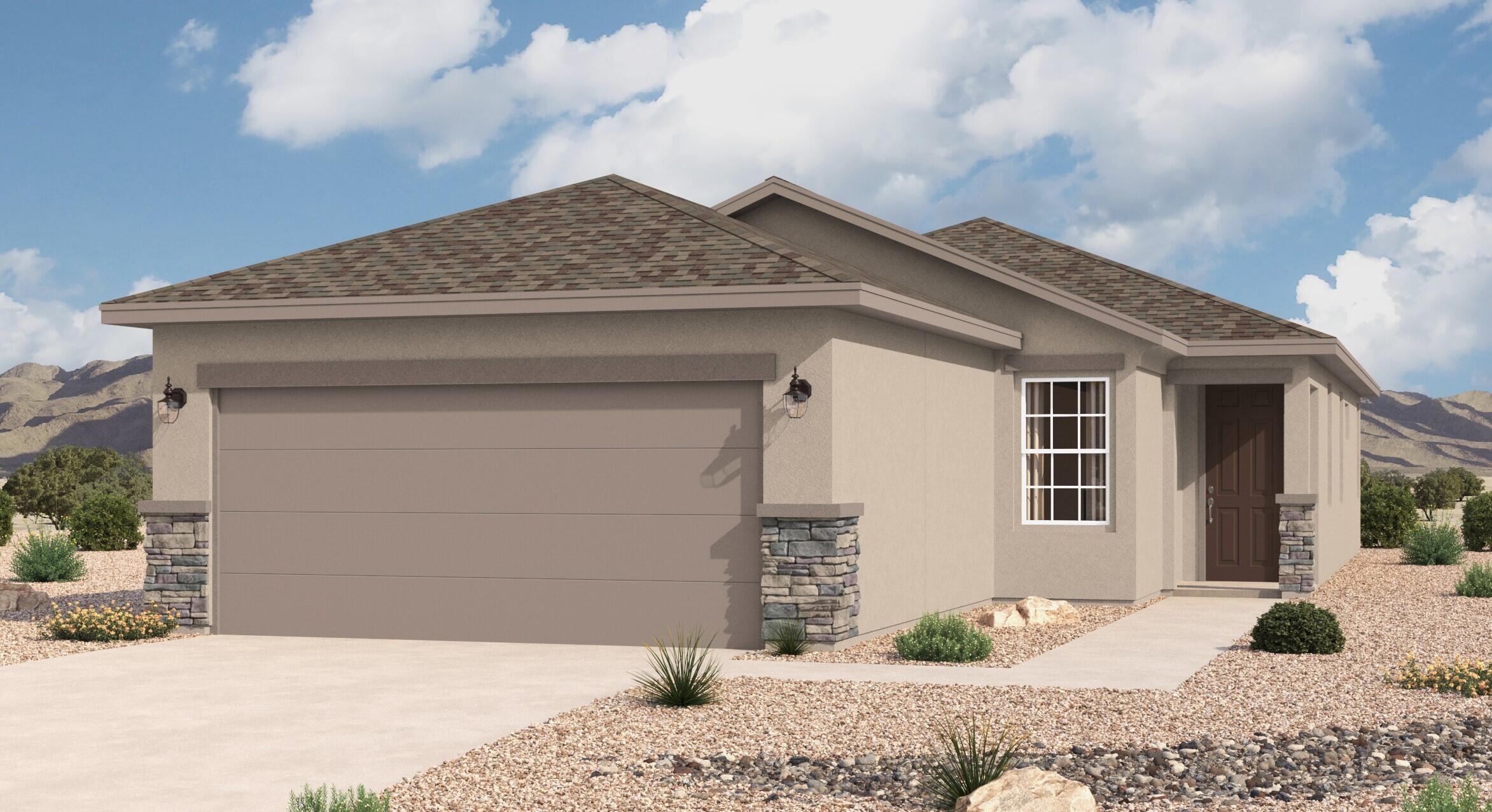 This home design features 3 bedrooms, 2 bathrooms, 2 car garage with a welcoming entry that opens to a bright, elegant great room. The kitchen-dining-great room configuration is ideal for family living or festive gathering. Home is still under construction.