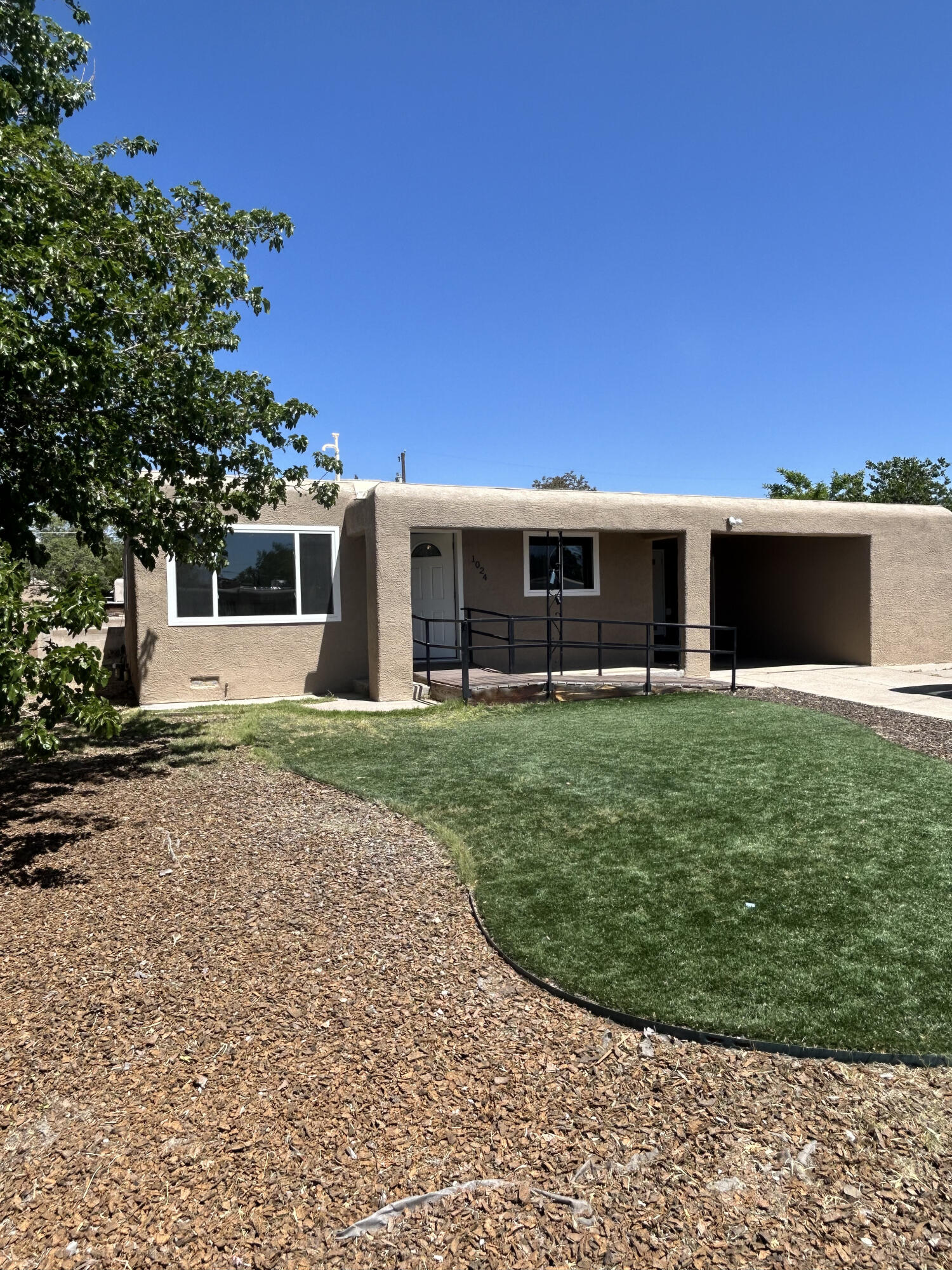 A newly remodeled 4 bedroom 2 bath single family dwelling in a quiet Albuquerque neighborhood. Comes with a 14' X 24' storage shed with loft space. Supra lockbox, showing by appointment only.