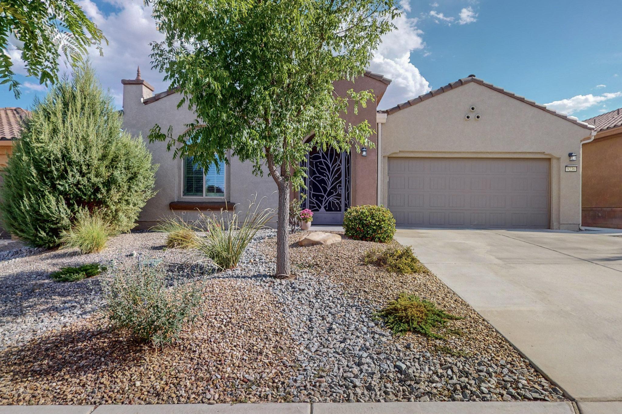Beautiful Home In Del Webb Mirehaven, A 55+ Active Adult Community! This 'Preserve' floorplan is 2125 SF and has 2 BR's, 2 BA's, Office or Den w/French Doors, 2 Car Garage with additional storage area, Custom Arched Iron Security gate at Entry way, Gorgeous Kitchen w/Roll Outs, Huge Island, Granite Countertops, Gas Cooktop, Large Pantry,  Barn Door at Primary Bath, Large Walk in Shower w/tile surround & grab bars, Plantation Shutters and Blinds Throughout, Enclosed Screened Patio, Gas Stub out for future BBQ, Nicely Landscaped Easy Maintenance Front and Back Yards w/Drip System. Much of the Furniture is Negotiable! Enjoy the Sandia Amenity Center complete with Pickle Ball & Tennis Courts, Full Gym, Outdoor Pool, Large Gathering Room, Daily Activities and so much more!!