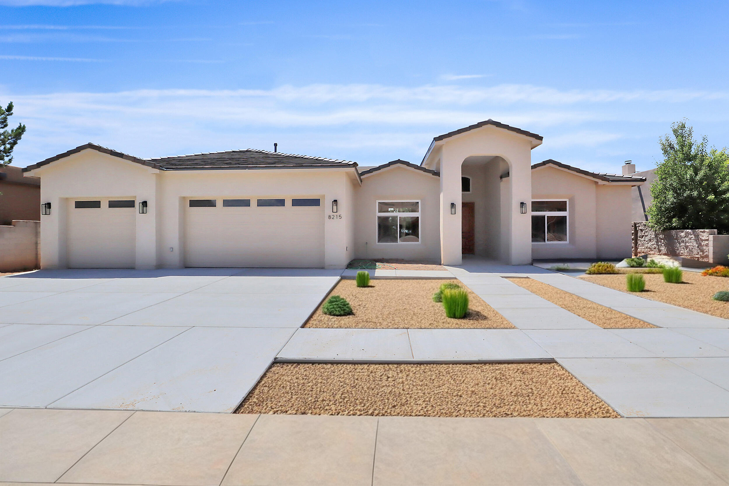 Stunning New Construction fully custom home.  Highly desirable Far NE Heights location.  Last home to be built in the area. Cul D' Sac lot on a beautifully landscaped street.  The covered courtyard entry through a gorgeous custom wood door into the grand foyer welcomes you.  Flowing open plan design has an abundance of natural light throughout the home.  A wonderful chef's kitchen with loads of amenities and incredible storage pantry is open to informal and formal dining and greatroom.  Large primary suite and 2 more ensuite separated bedrooms are well placed. An office or 4th bedroom and spacious service room complete the efficient design.  Ready for occupancy. Photos with furniture and landscaping are virtual images. Open Sunday 07-14/2024