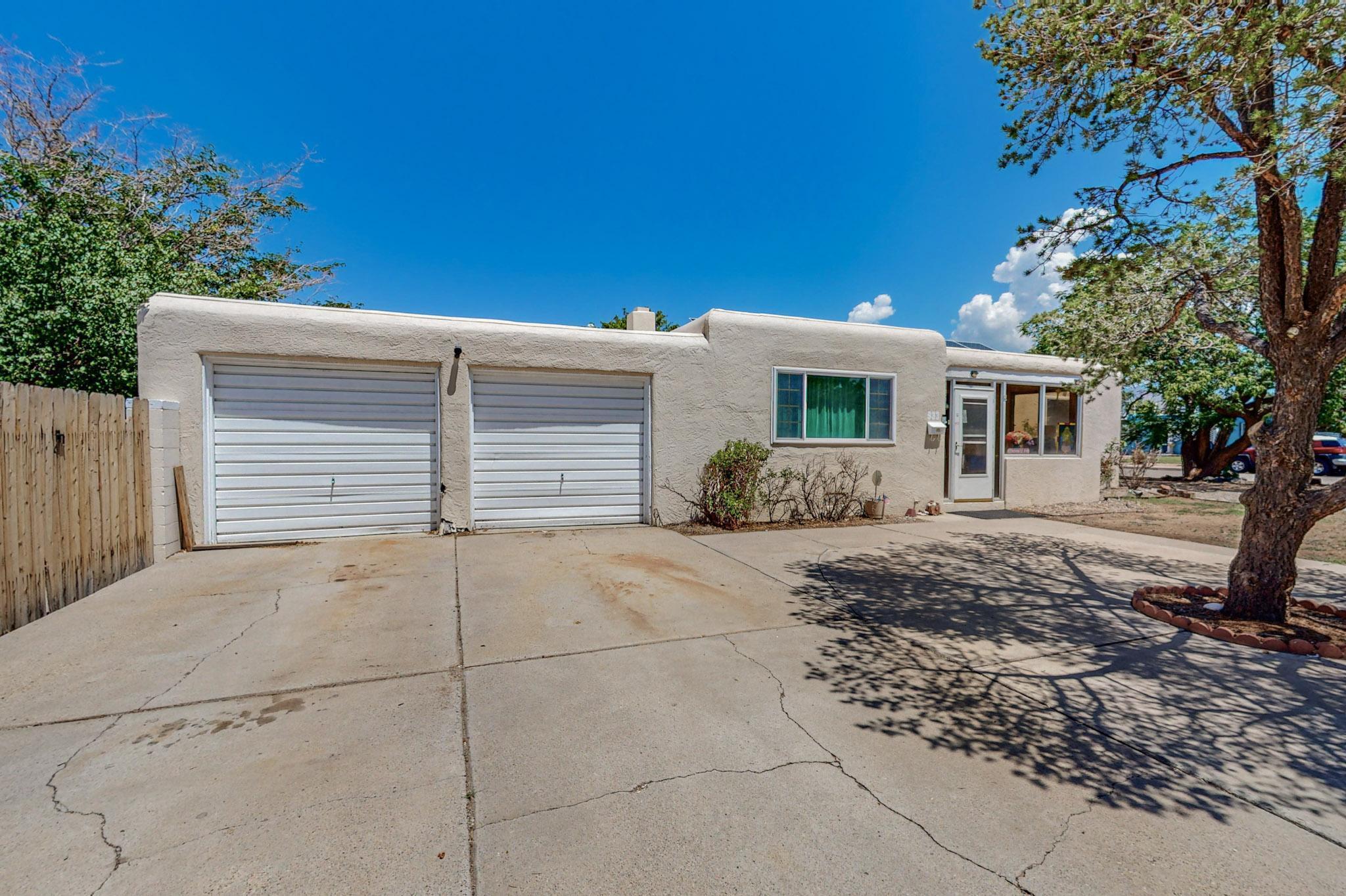 Don't miss this charming single-story residence situated in an established neighborhood! This 1527 Sq ft gem has a wonderful open floorplan that offers 4BR, 1.5 BA, owned solar panels, 2 bonus work shop areas, & more! Enter the spacious living room with tons of natural light and lots of seating, leading into the eat-in kitchen-complete spacious island making this perfect for gatherings. The Kitchen offers stainless appliances, ample cabinets & plenty of counter space. The Primary Suite is well sized and has it's own bath & closet. The backyard is ready for summer entertaining with an open patio and plenty of room to make it your own. Conveniently located near shopping, restaurants, parks & schools, this beautiful home is ready for it's new owner!