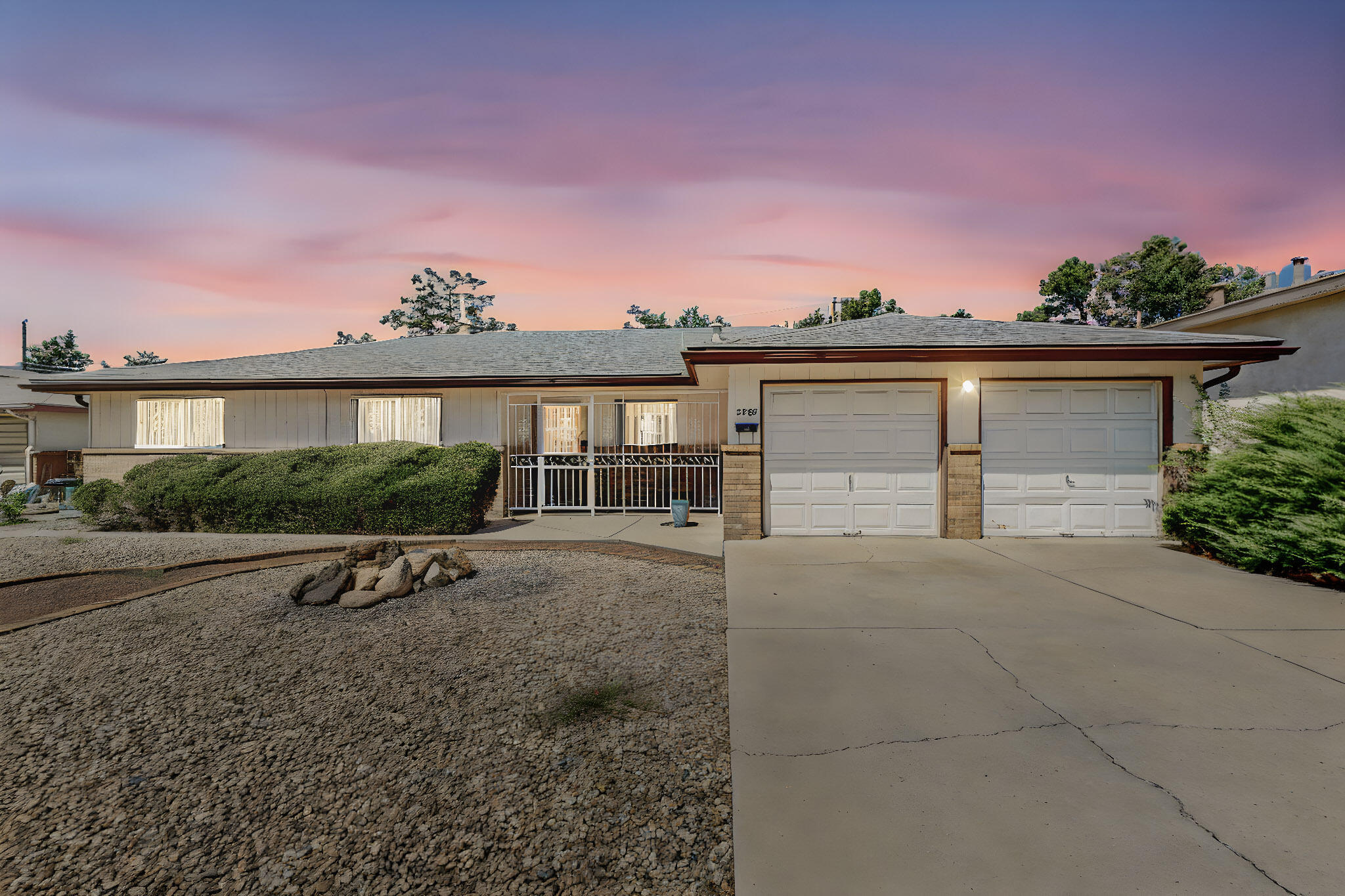 Welcome to a beautifully maintained mid-century gem located in the desirable Northeast Heights. This 3-bedroom, 2-bathroom home features an inviting open floor plan with abundant natural light. The spacious living room flows seamlessly into the dining area, perfect for entertaining. The updated kitchen boasts stainless steel appliances, ample counter space, and a cozy dining table. Don't miss your chance to own this lovely property!