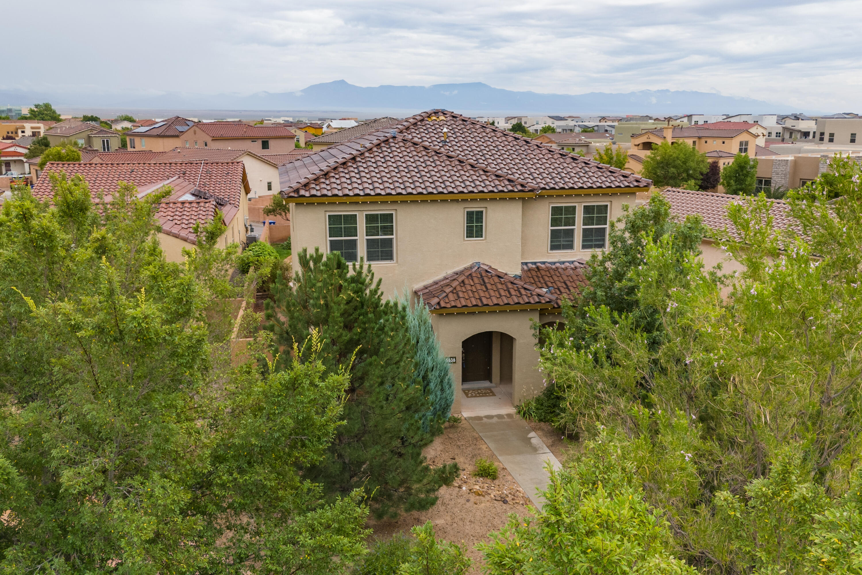 Spacious 2-Story Pulte Home in Mesa del Sol!Discover the perfect blend of comfort and style in this stunning 2-story Pulte home located in the sought-after Mesa del Sol community. Boasting ample space and modern finishes, this home offers a luxurious and inviting living experience.Key Features incl. Open-Concept Living: Enjoy the flow of natural light and spacious living areas, ideal for entertaining family and friends. Very nice Kitchen with ample counter space, and a breakfast bar. The Formal Dining Room could be converted to a 4th Bedroom.Main Suite: Retreat to your private oasis with a spacious bedroom, walk-in closet, and a luxurious en-suite bathroom.Step outside to your backyard paradise, perfect for relaxing or hosting gatherings featuring a gas firepit and water feature.