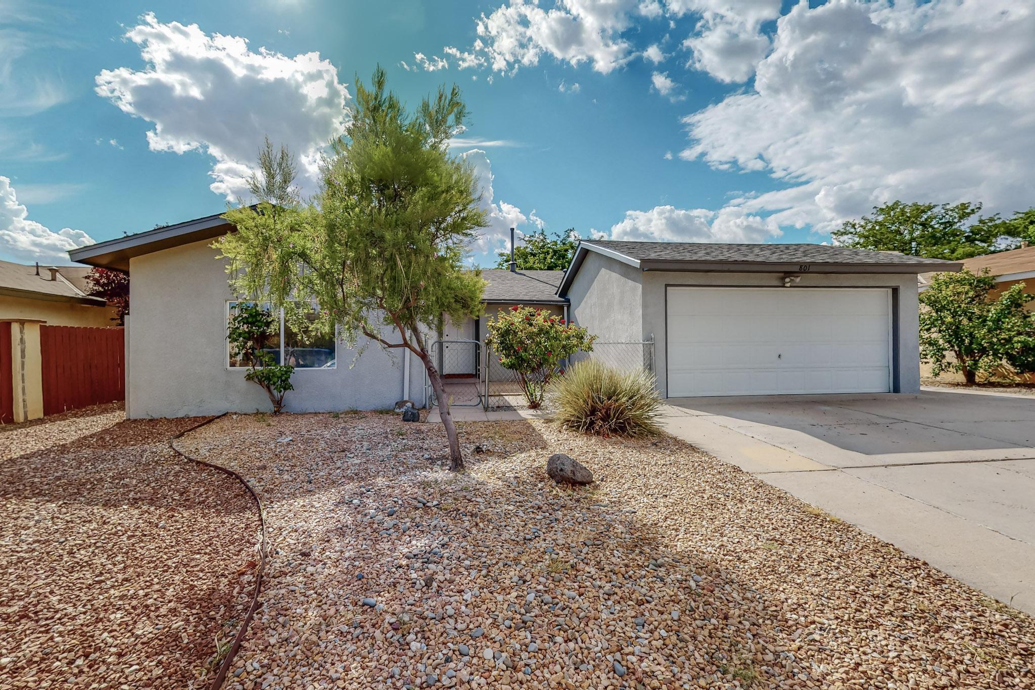 Boasting an array of sleek finishes and a thoughtful open plan layout, this remodeled  4 bedroom 2 bath one story is ready for its new owners. Quality home with 2300 sq  ft.  a bonus room, brand new roof, painted stucco, central heating and cooling, and a convenient washer/dryer hook-up. Beyond the functional entryway space the home flows into a luminous open- concept living/dining and kitchen area. The kitchen is equipped with granite countertops, cabinets, and a suite of new stainless steel appliances.  One huge bedroom sits just off the living area and also could be a third living room area.  The bathrooms  have  ceramic tile flooring, textured walls, new vanities, and  fixtures. New carpet and a nice tile that flows through the house.. Great location! Come take a look!