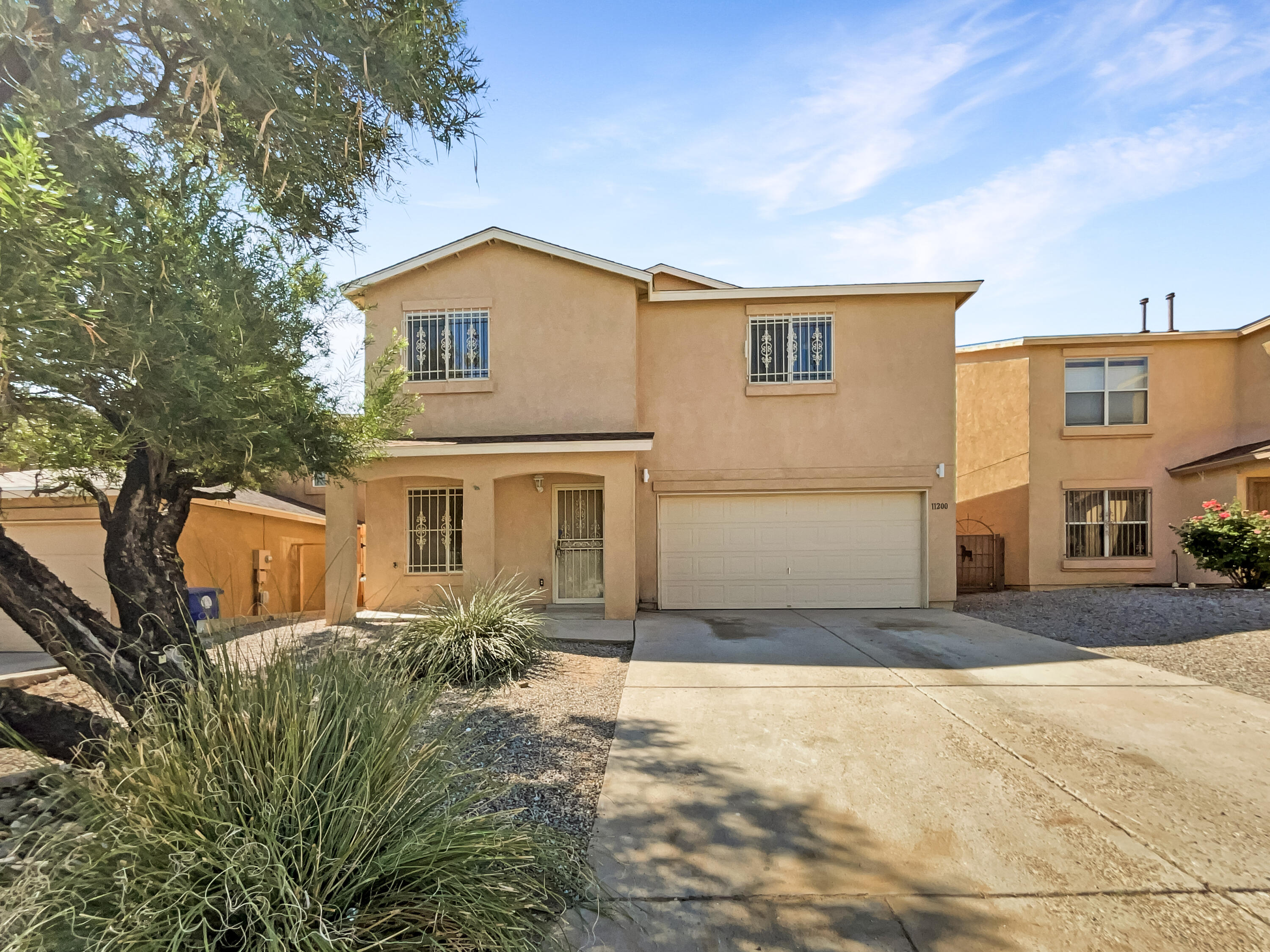 Welcome to this delightful property, an embodiment of modern elegance. The home boasts a new roof and a fresh coat of exterior paint, enhancing its curb appeal. Inside, the neutral color paint scheme creates a serene atmosphere, complemented by fresh interior paint. Partial flooring replacement adds to the charm of this residence. The primary bedroom features a generous walk-in closet, providing ample storage space. A new HVAC system ensures year-round comfort. The fenced-in backyard offers privacy and space for outdoor relaxation. This property is a perfect blend of style and functionality. Don't miss this opportunity to own a beautifully updated home.