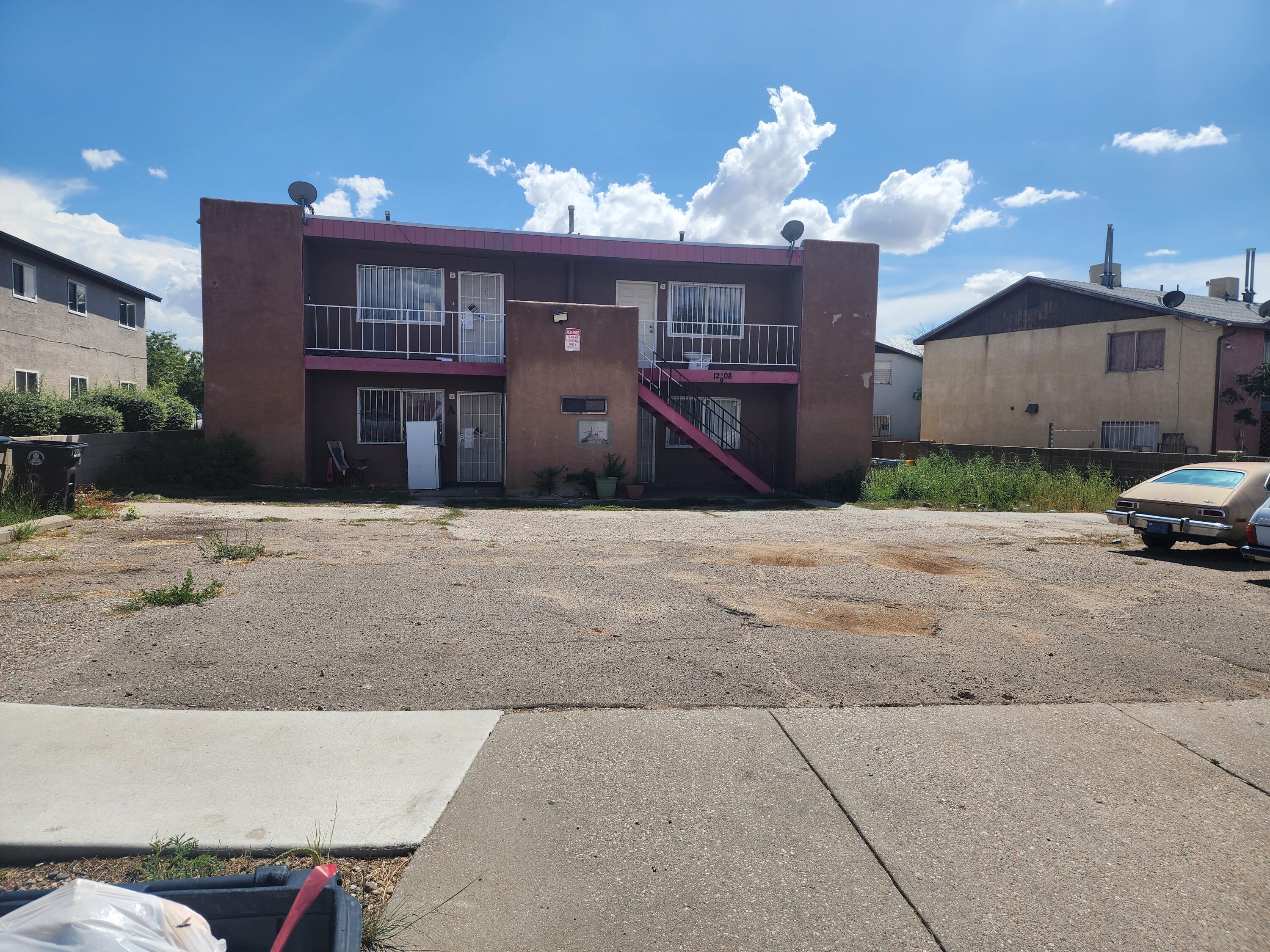 Property has three vacant units.  Seller has agreed to credit Buyer $25,000 for renovation / repairs at closing.  Parking lot and roof needs to be replaced.  Laundry room is in need of renovation.