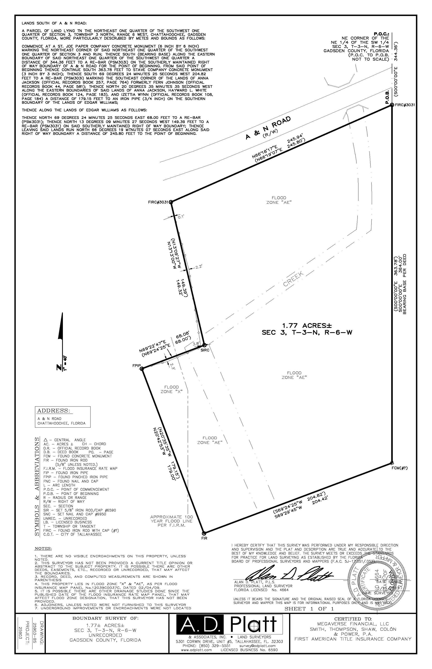 1.5 Ac A & N Road #--, CHATTAHOOCHEE, Florida image 3